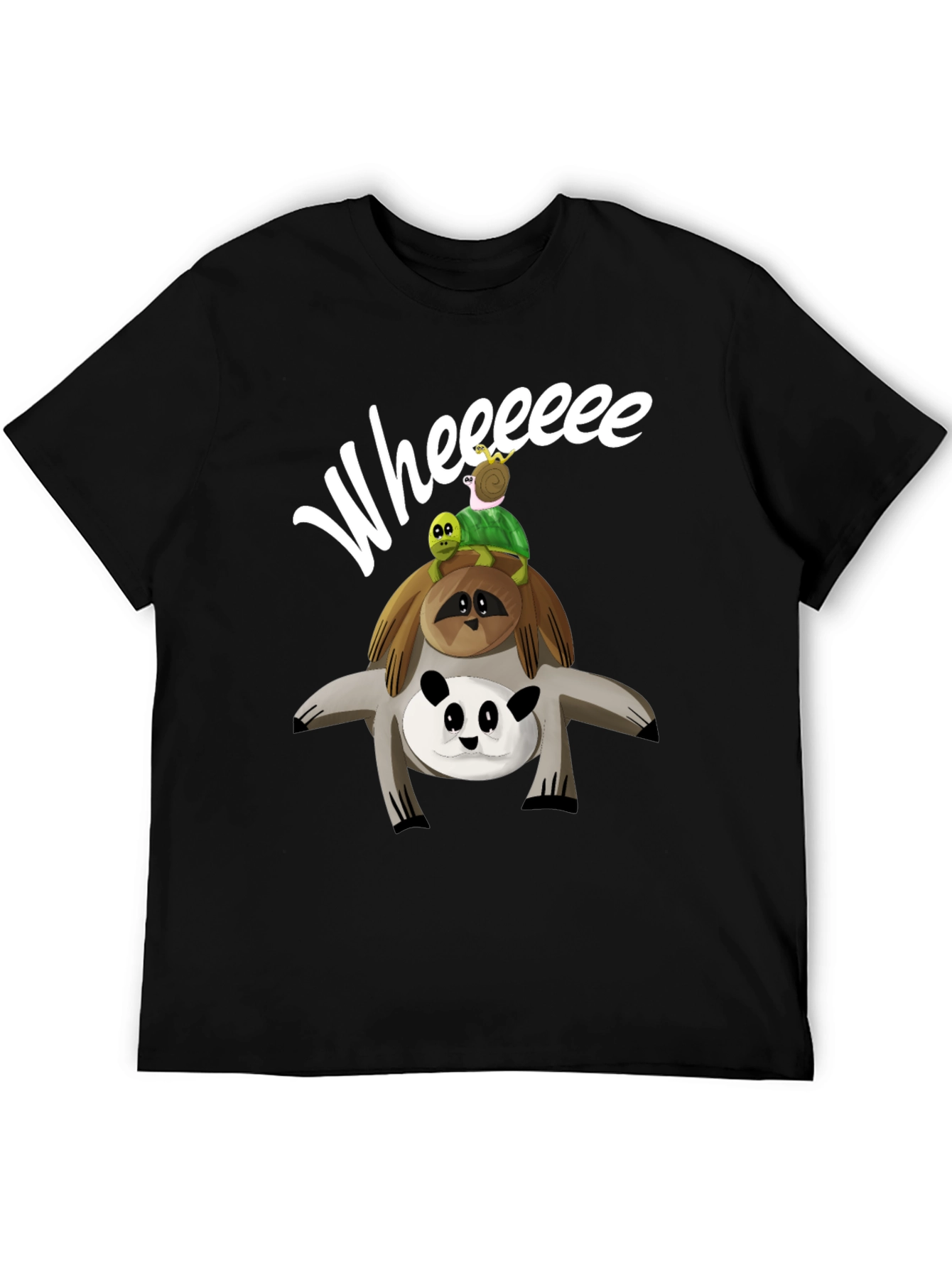Whimsical Animal Stack T-Shirt