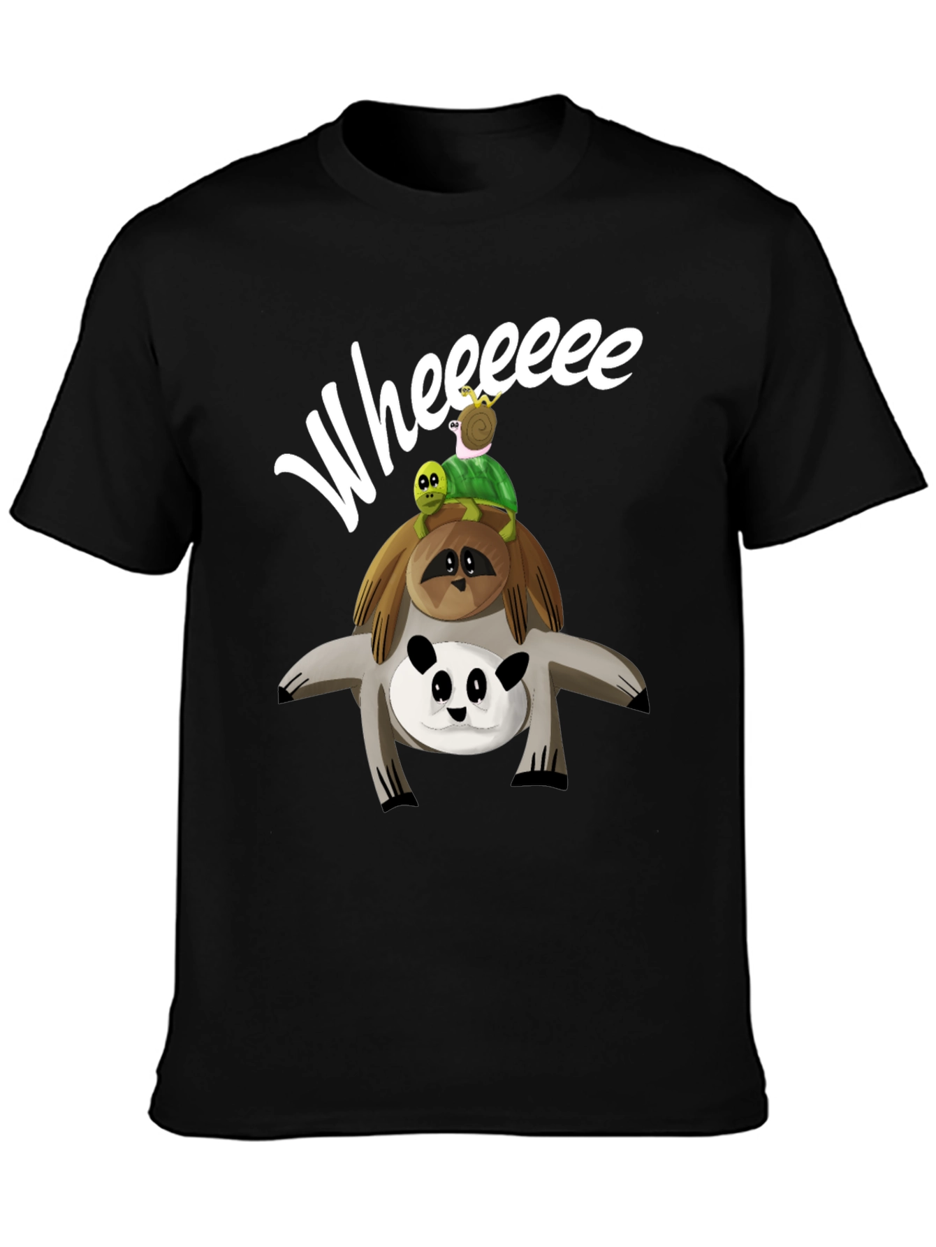 Whimsical Animal Stack T-Shirt