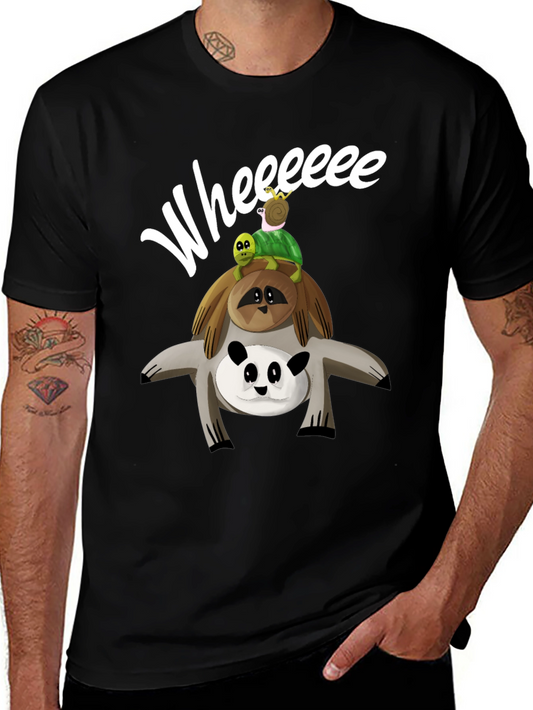 Whimsical Animal Stack T-Shirt