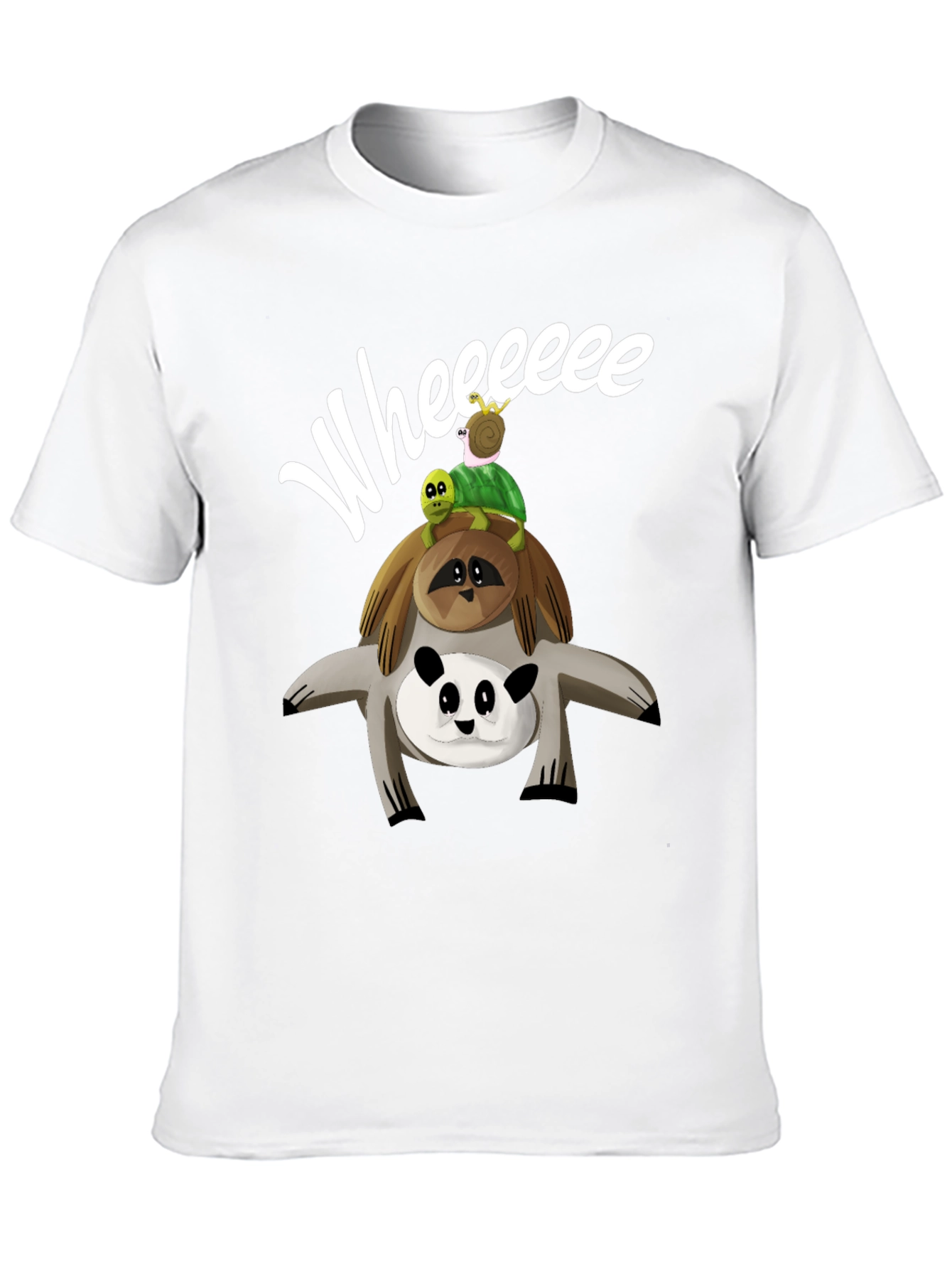 Whimsical Animal Stack T-Shirt