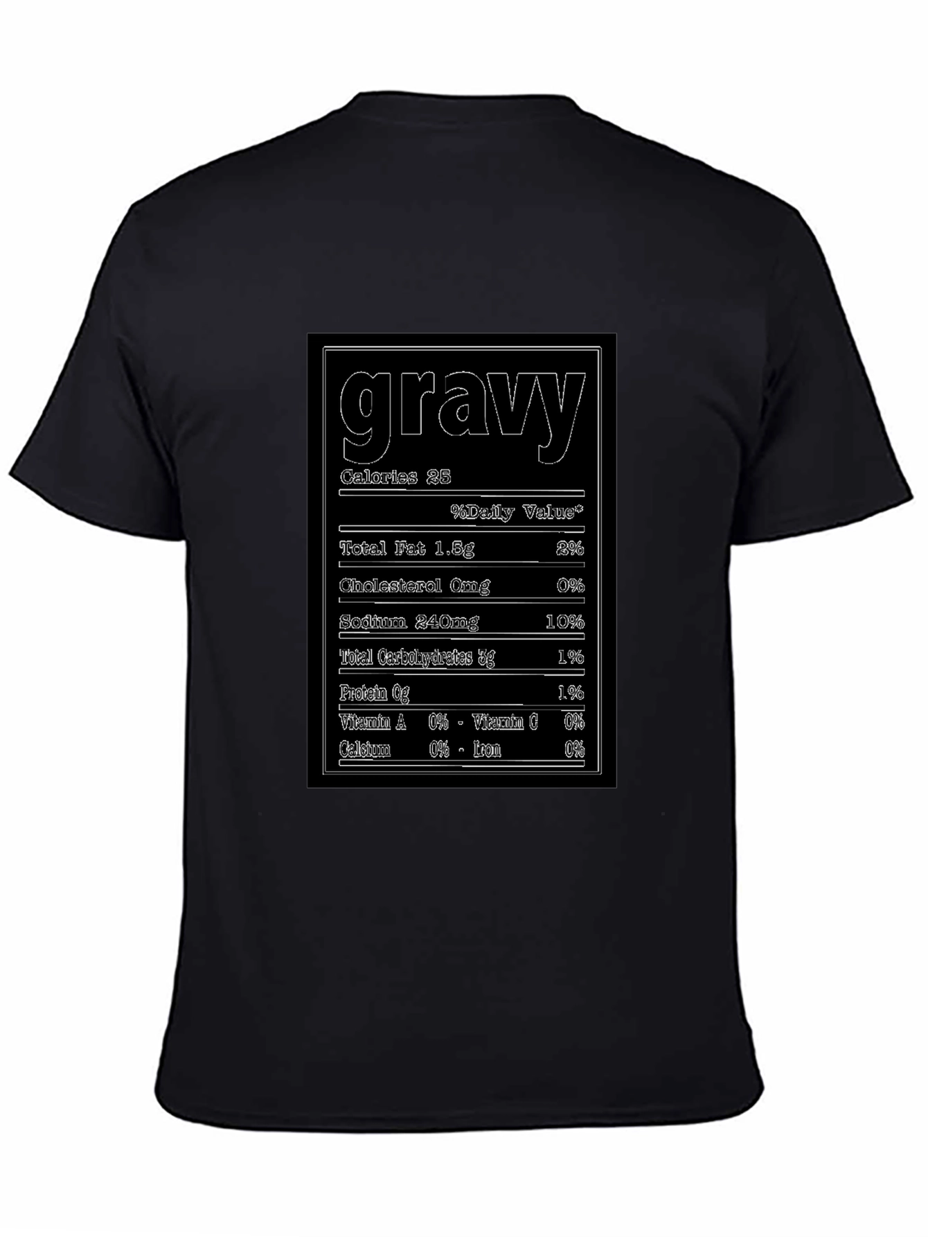 Funny Gravy Nutrition Facts T-Shirt