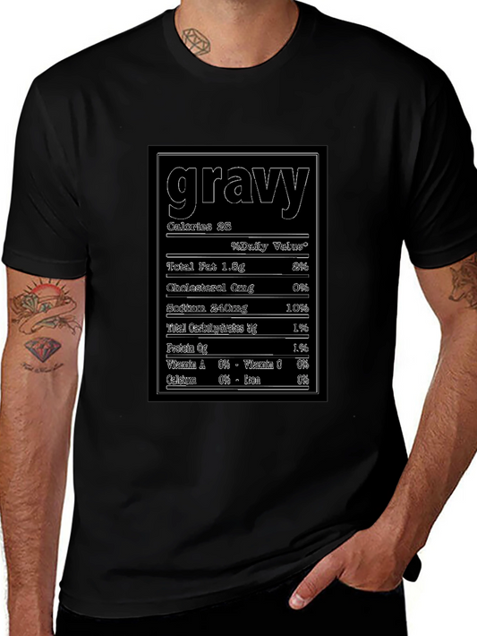 Funny Gravy Nutrition Facts T-Shirt