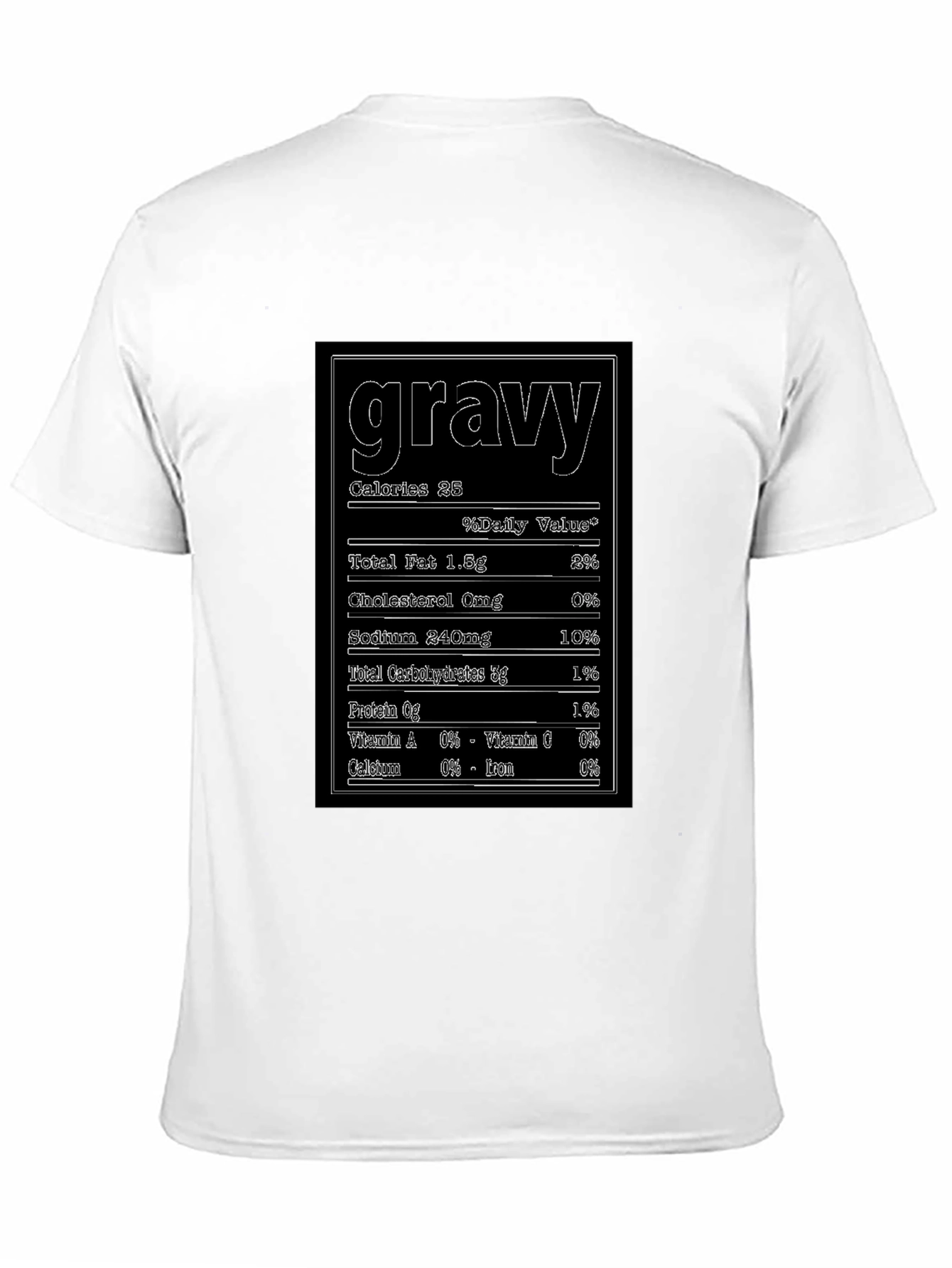 Funny Gravy Nutrition Facts T-Shirt