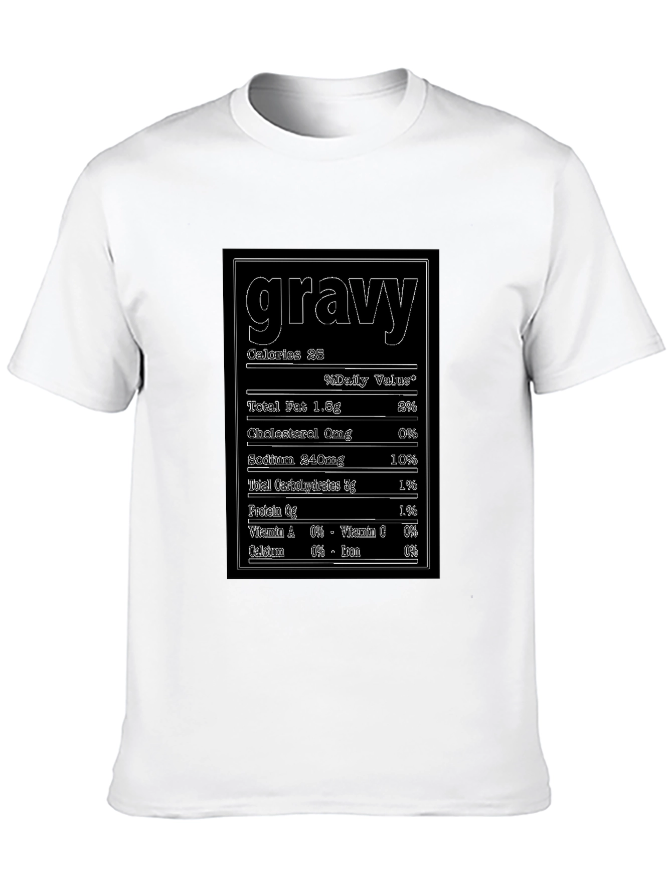 Funny Gravy Nutrition Facts T-Shirt