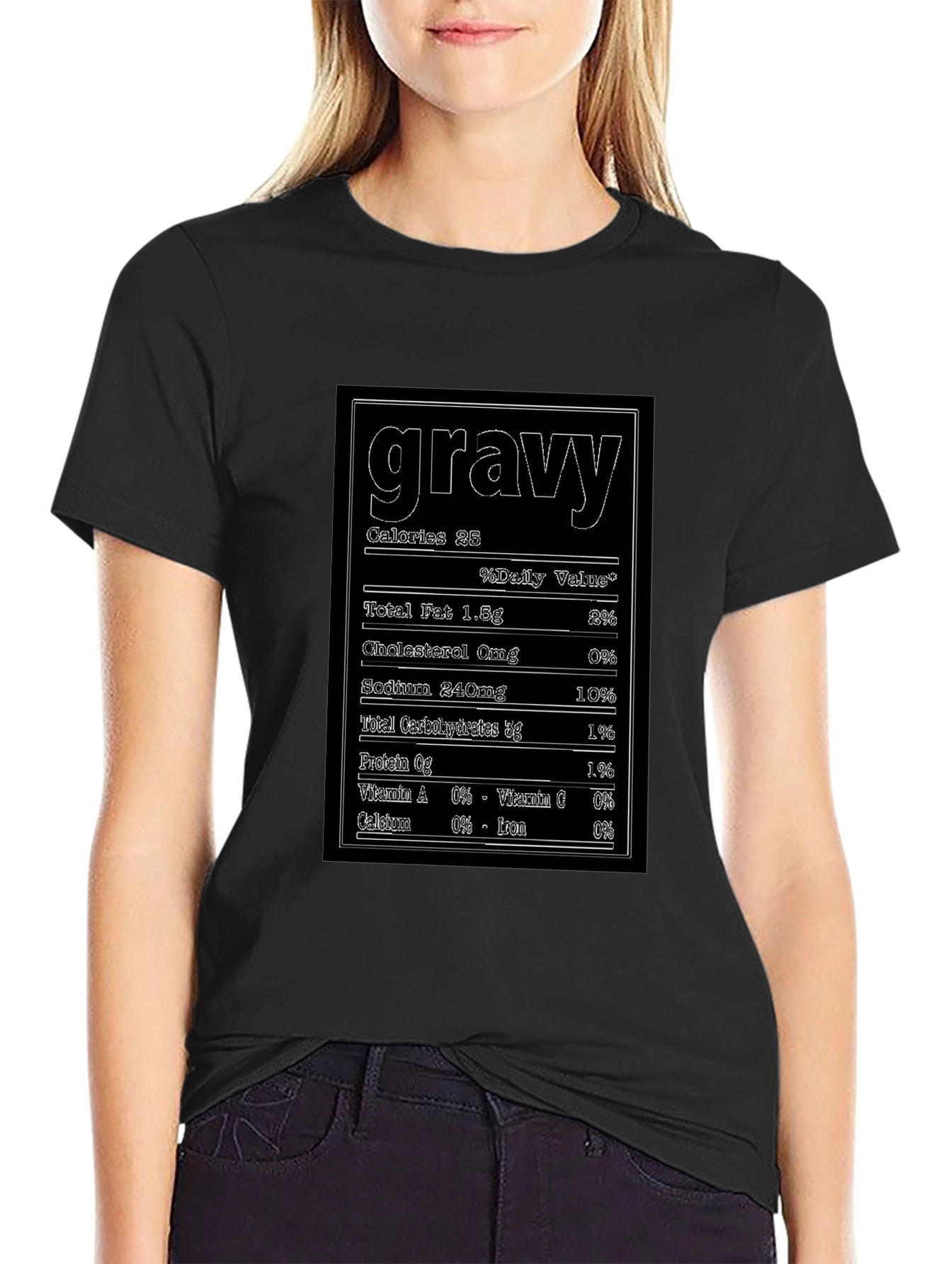 Funny Gravy Nutrition Facts T-Shirt