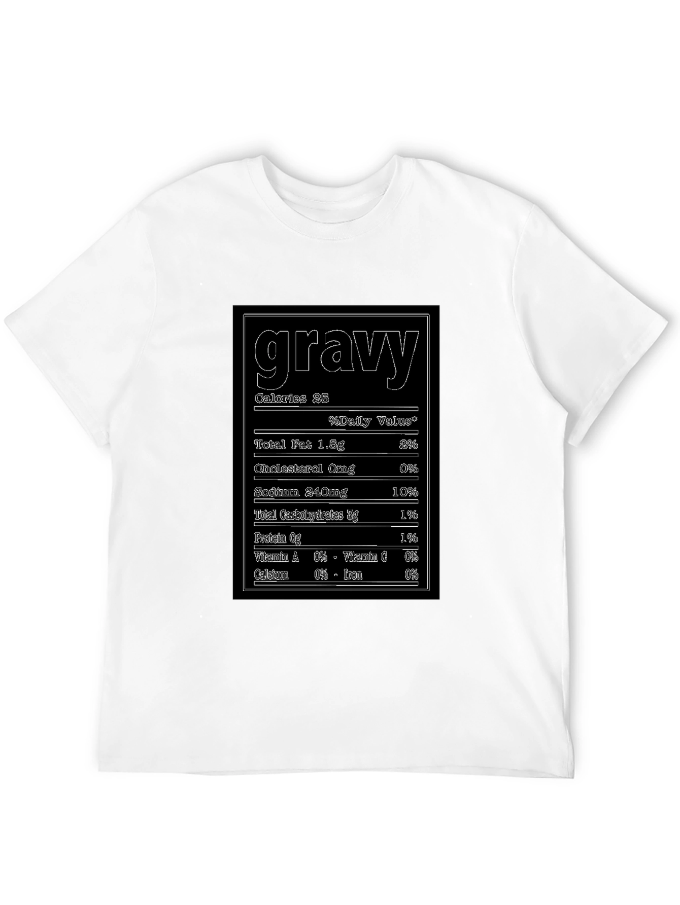 Funny Gravy Nutrition Facts T-Shirt