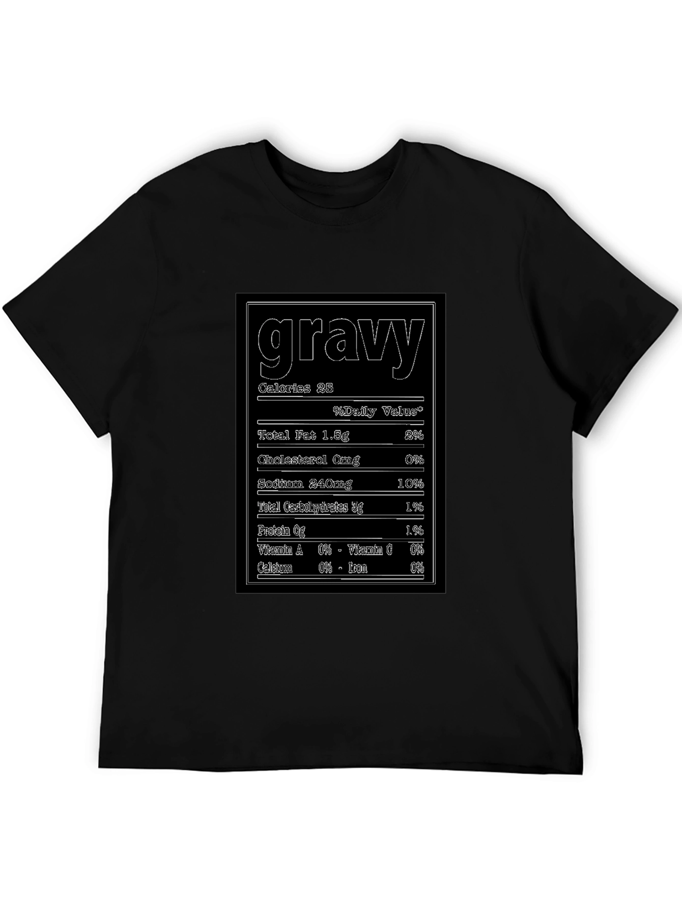 Funny Gravy Nutrition Facts T-Shirt