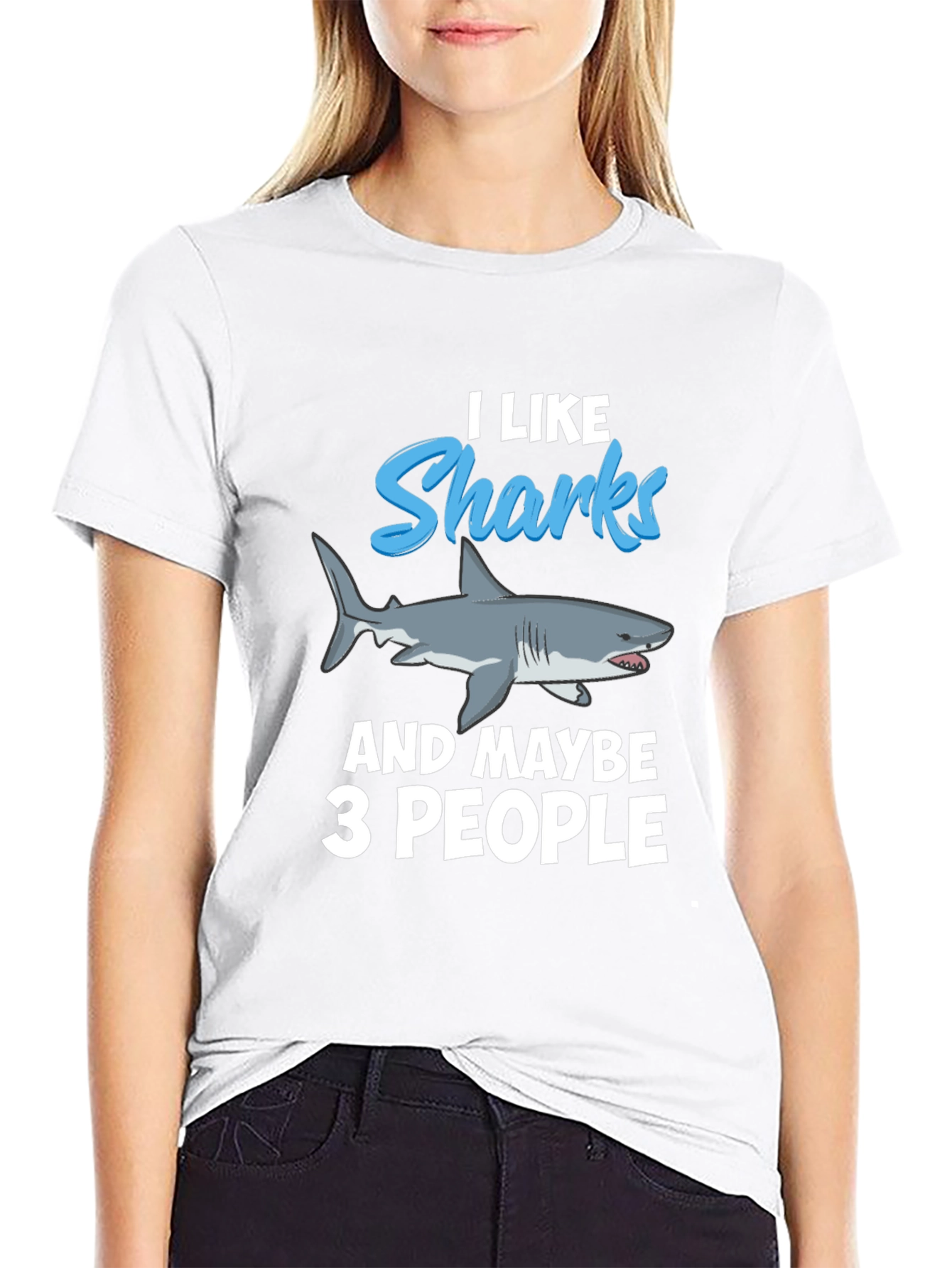 I Like Sharks T-Shirt - Funny Graphic Tee