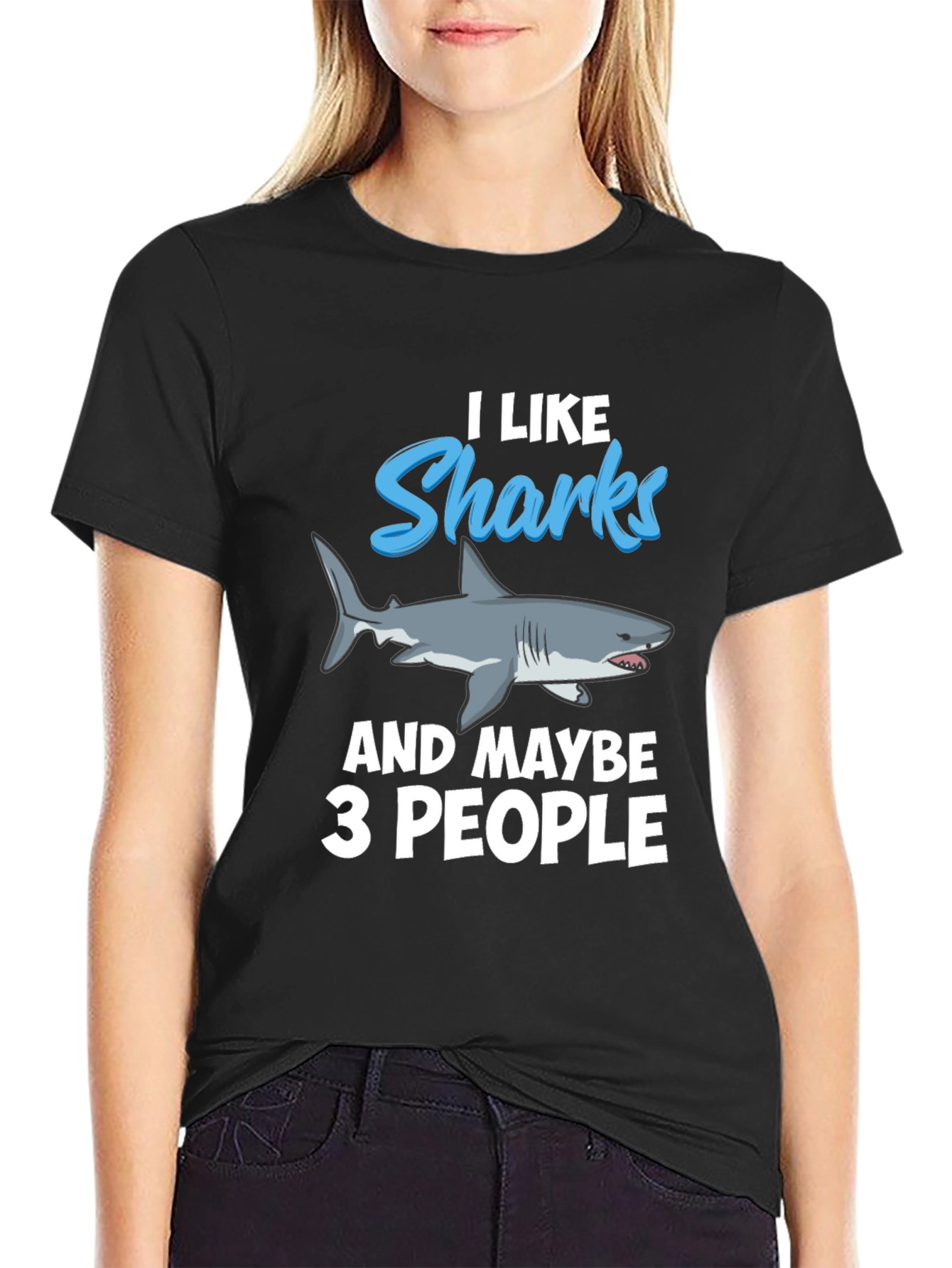 I Like Sharks T-Shirt - Funny Graphic Tee