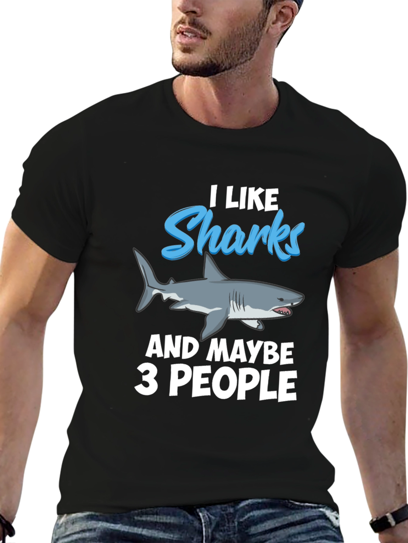 I Like Sharks T-Shirt - Funny Graphic Tee