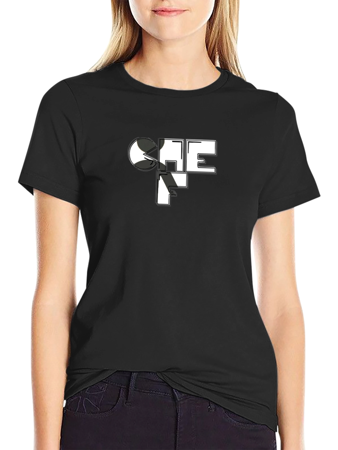 Chef Graphic Black T-Shirt - Culinary Fashion