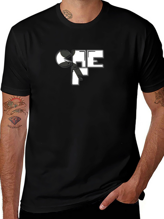 Chef Graphic Black T-Shirt - Culinary Fashion