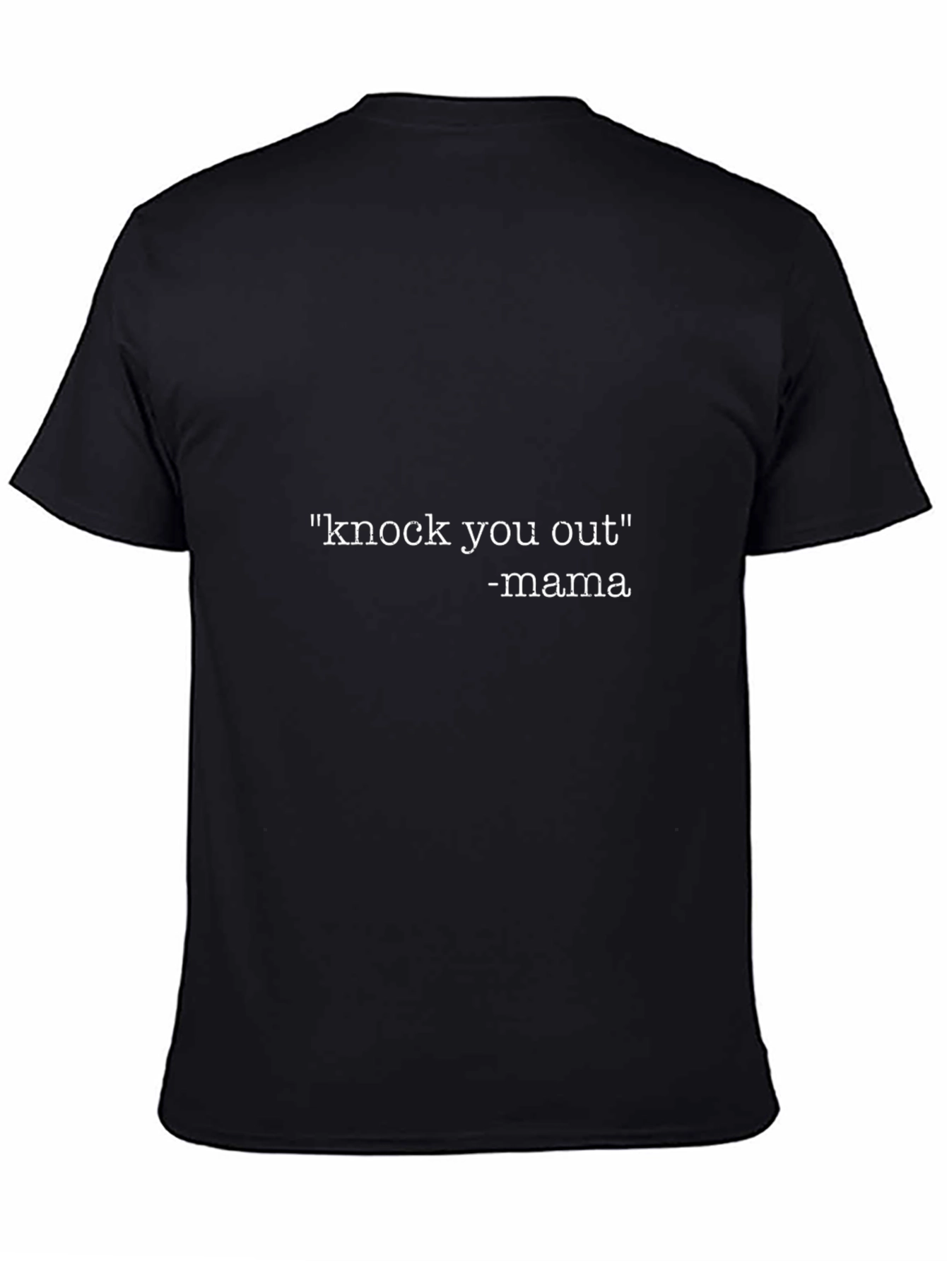 Knock You Out Mama Black Graphic Tee