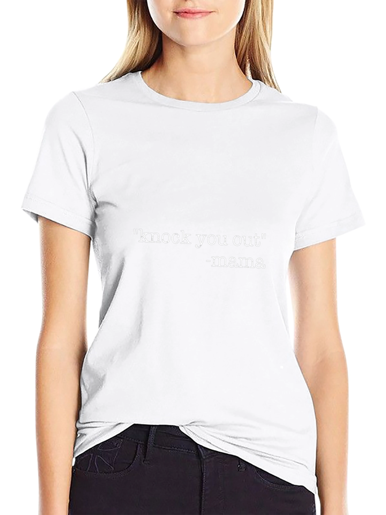 Knock You Out Mama Black Graphic Tee