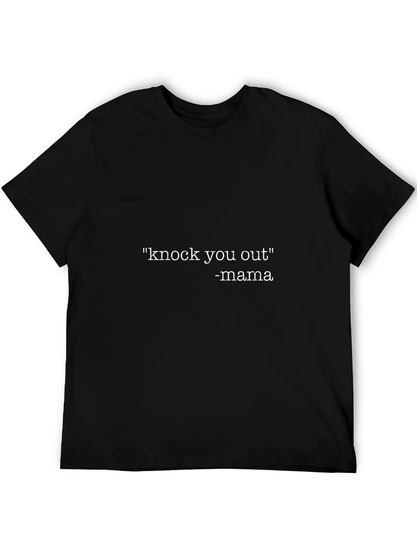 Knock You Out Mama Black Graphic Tee