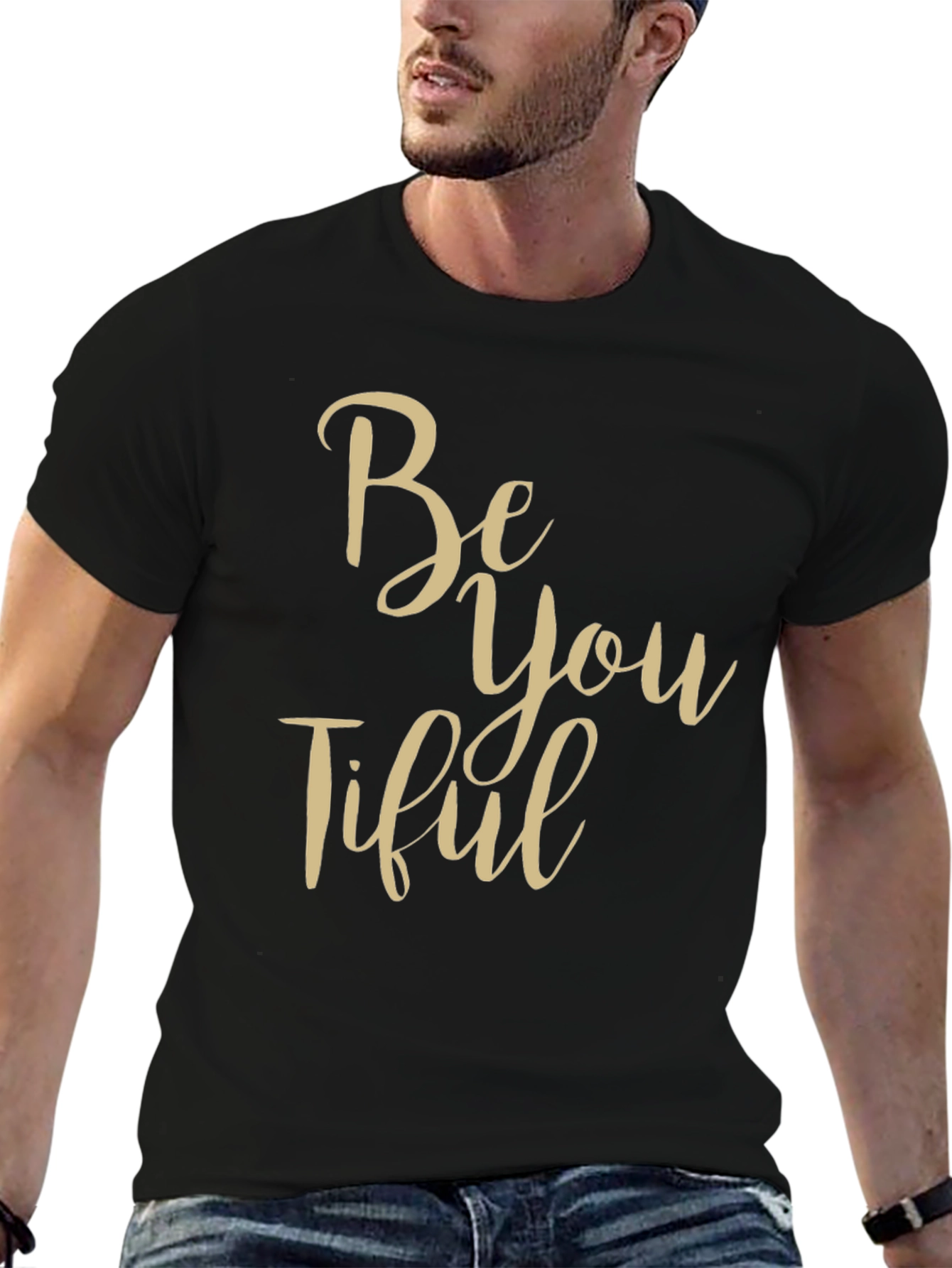 Be You Tiful Black Graphic Tee