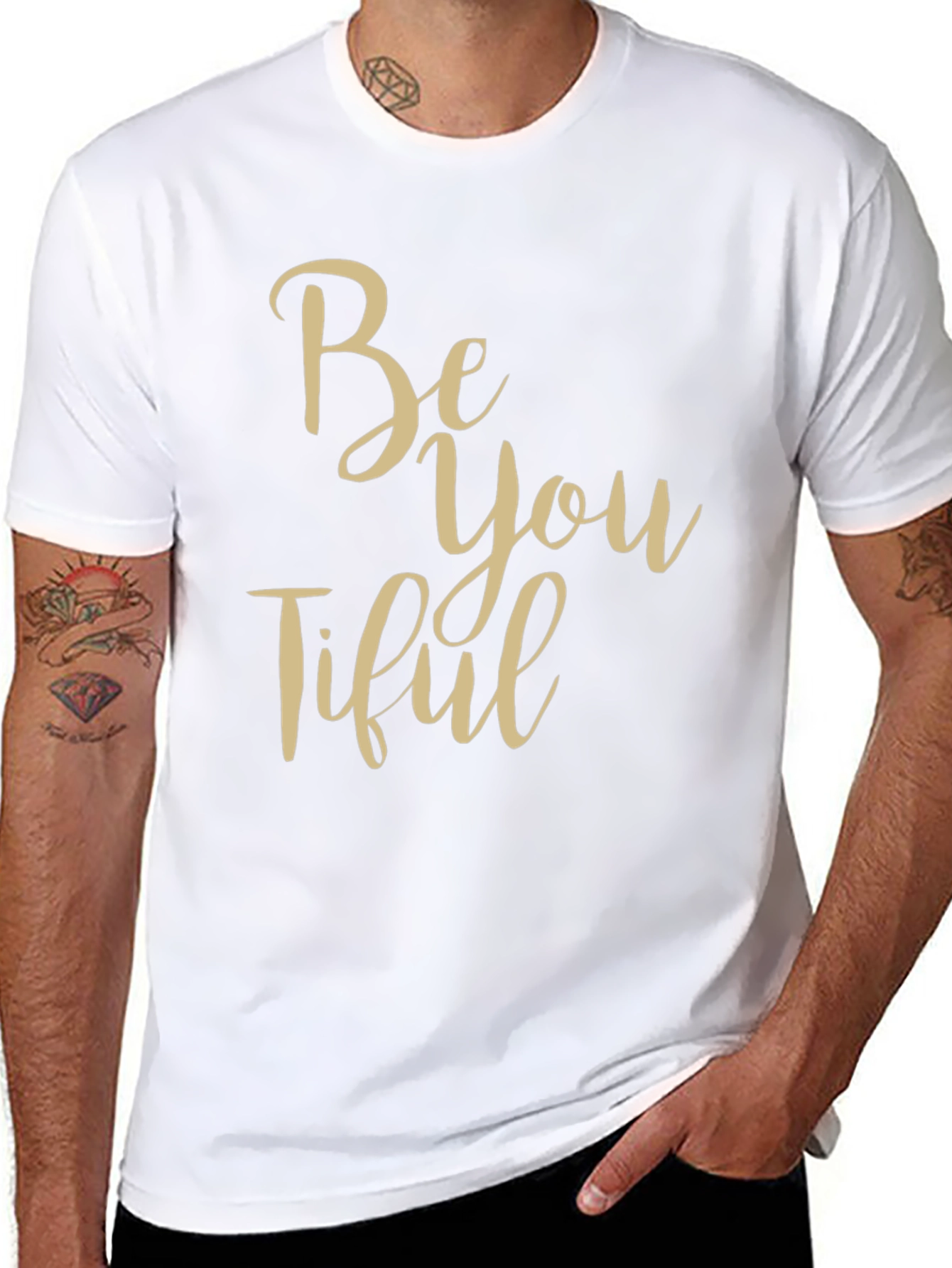Be You Tiful Black Graphic Tee