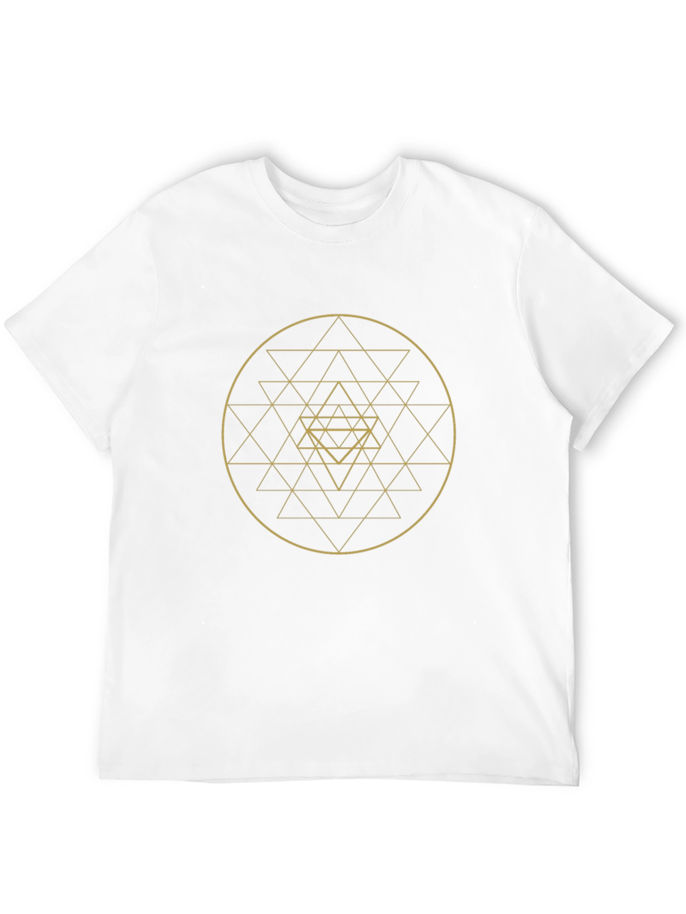 Geometric Design Black T-Shirt