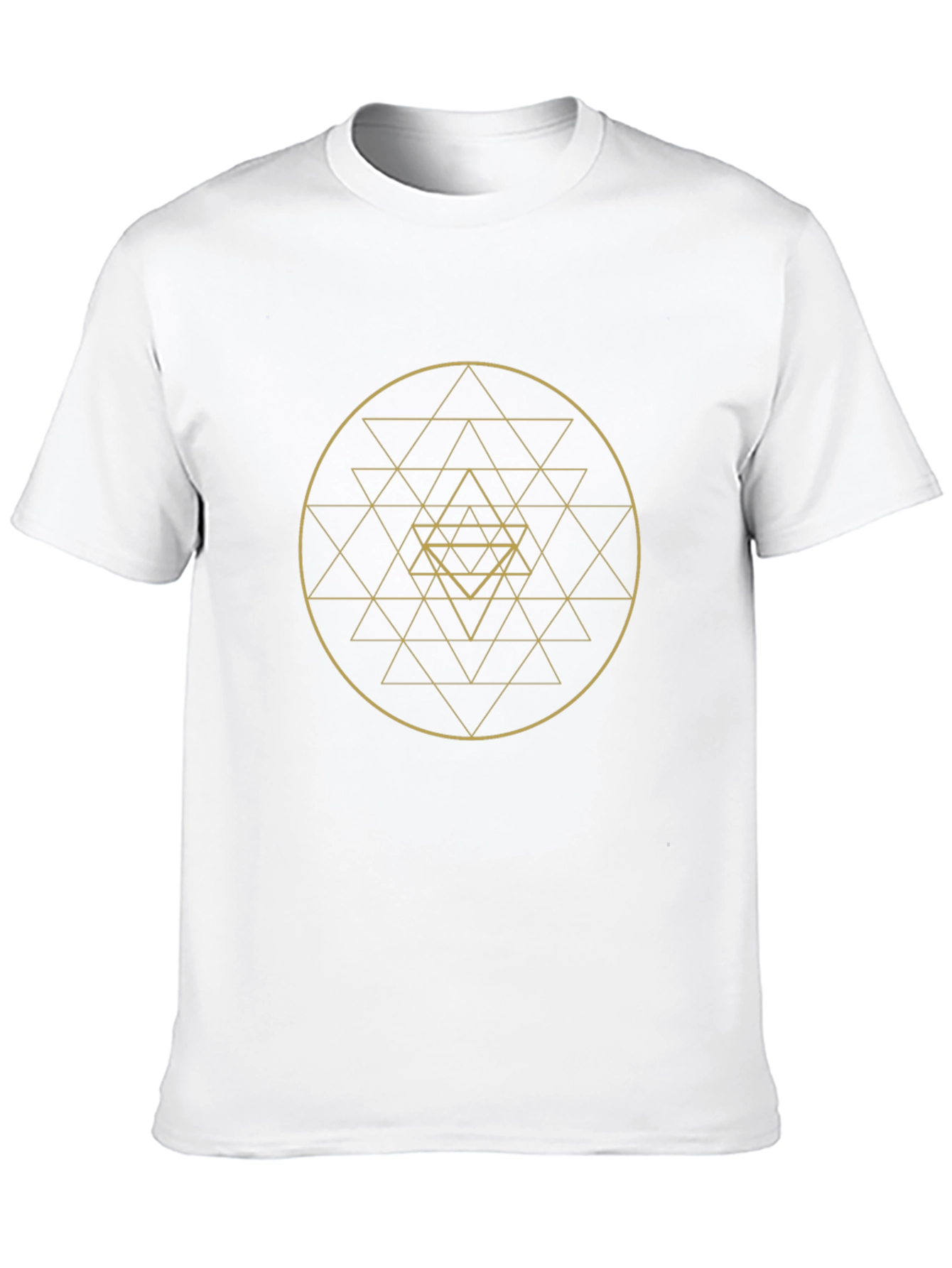 Geometric Design Black T-Shirt