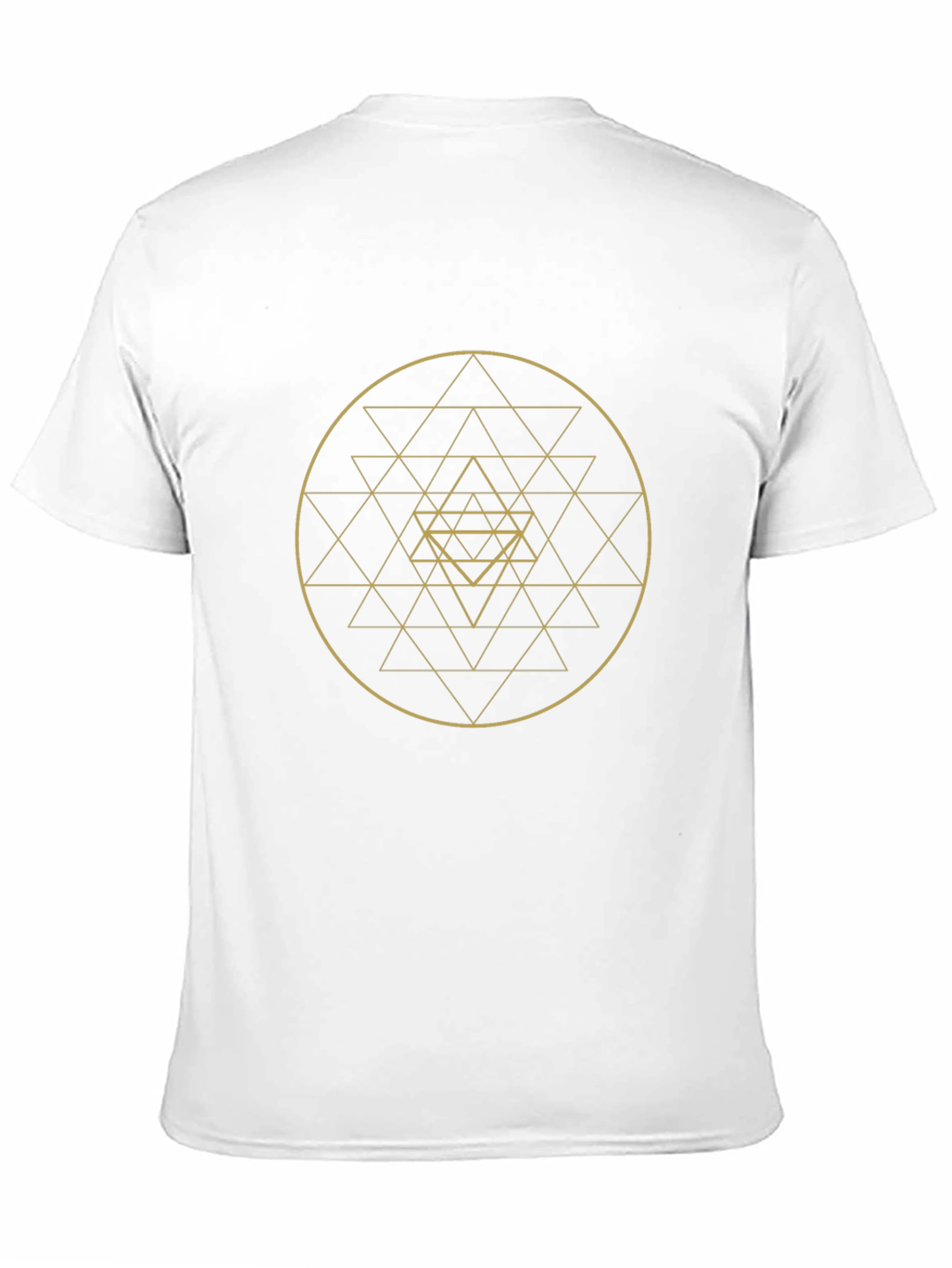 Geometric Design Black T-Shirt