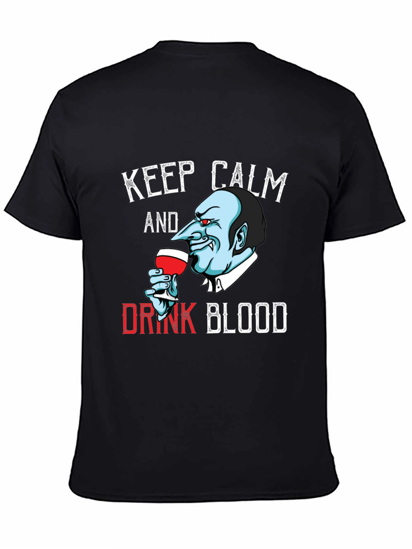 Keep Calm Vampire T-Shirt - Funny Halloween Tee