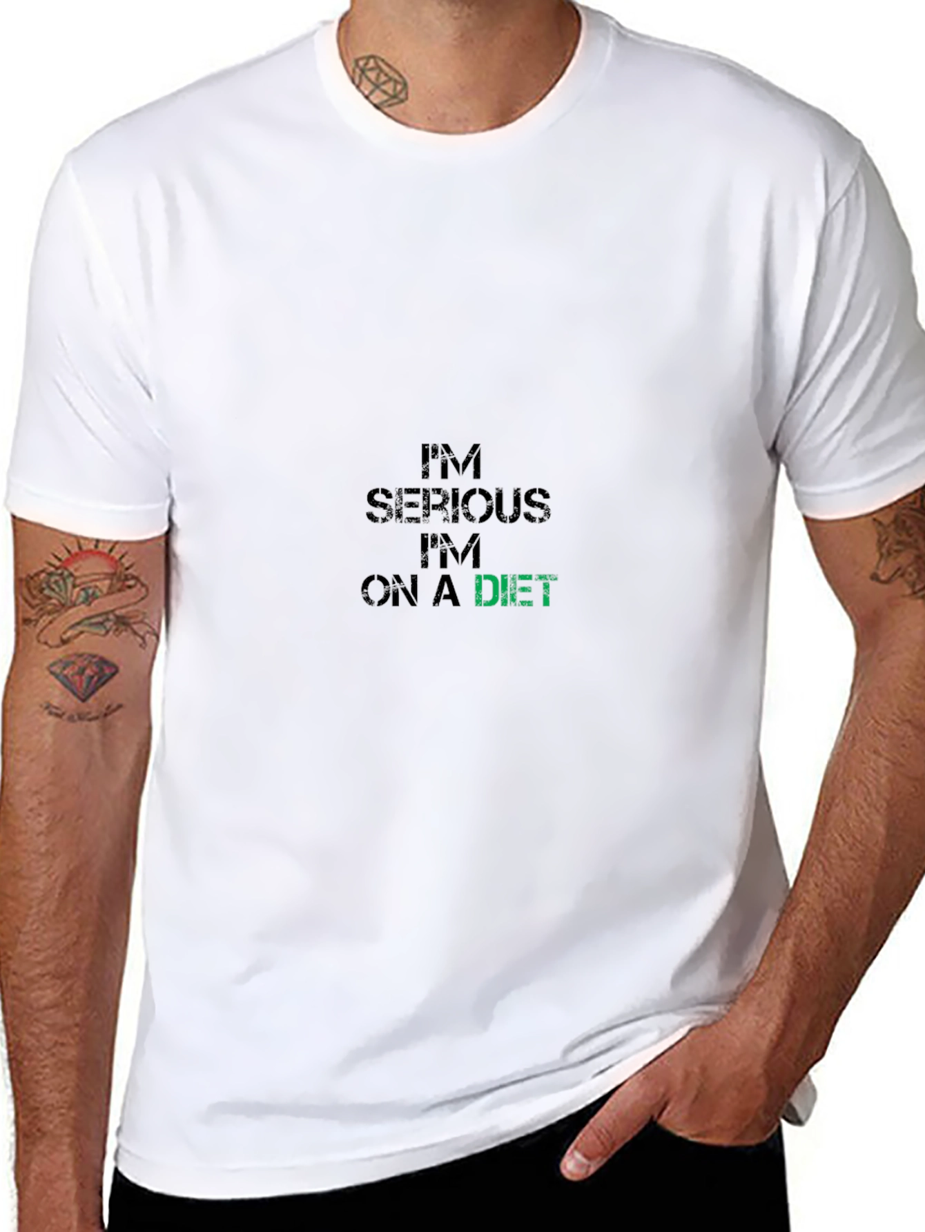 Im Serious Im On A Diet Black T-Shirt