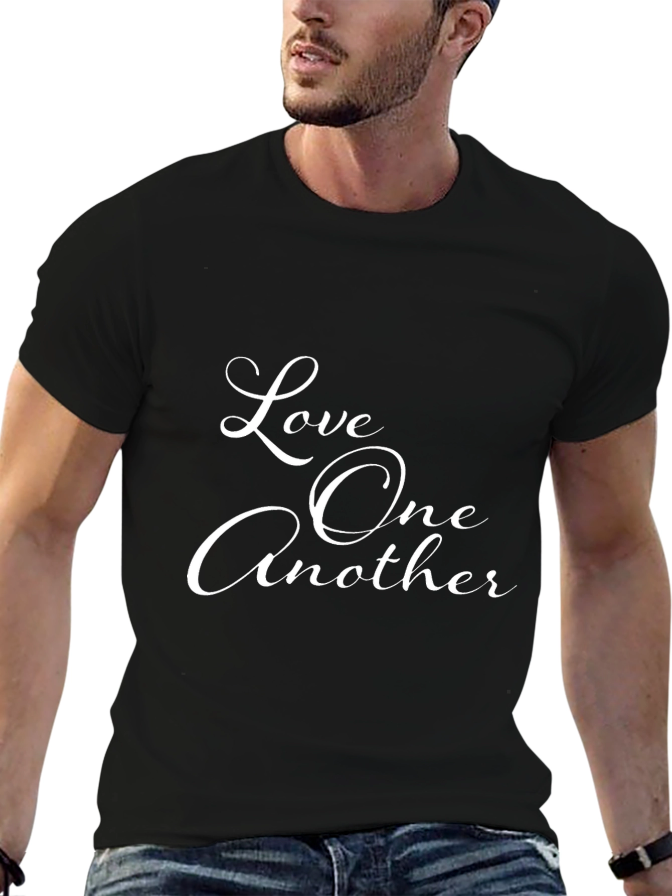 Love One Another Black T-Shirt