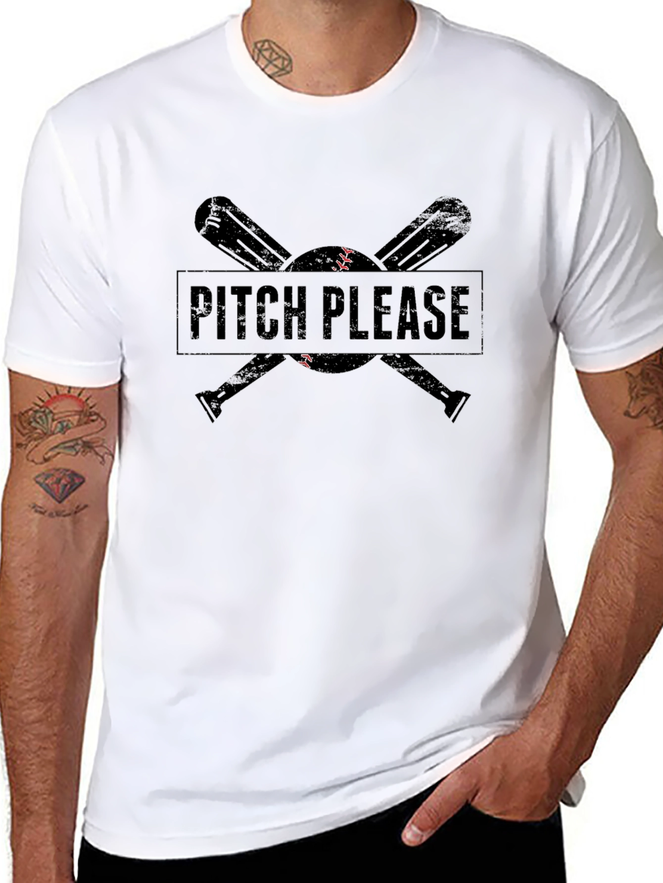 Pitch Please Baseball Graphic Tee
