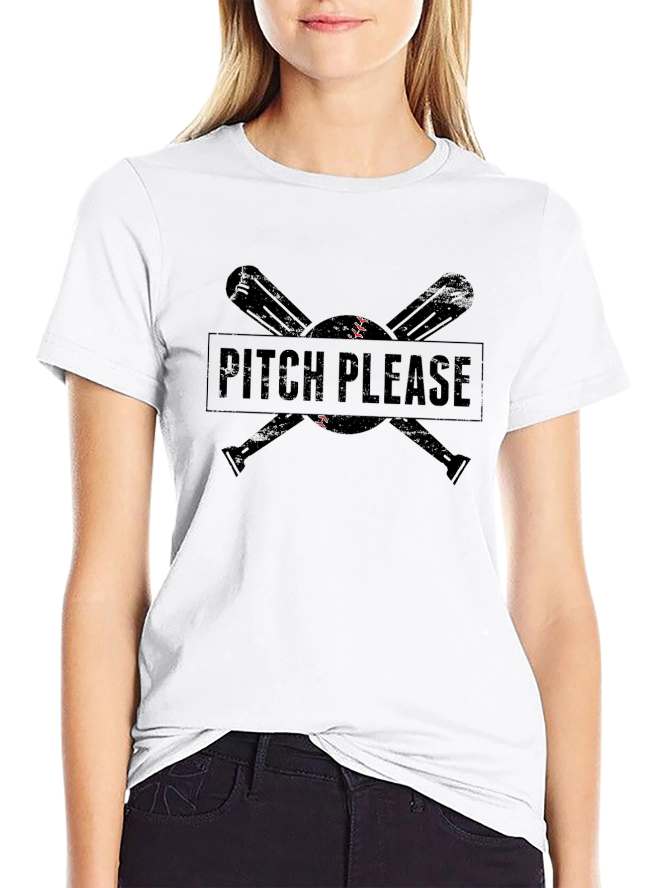 Pitch Please Baseball Graphic Tee