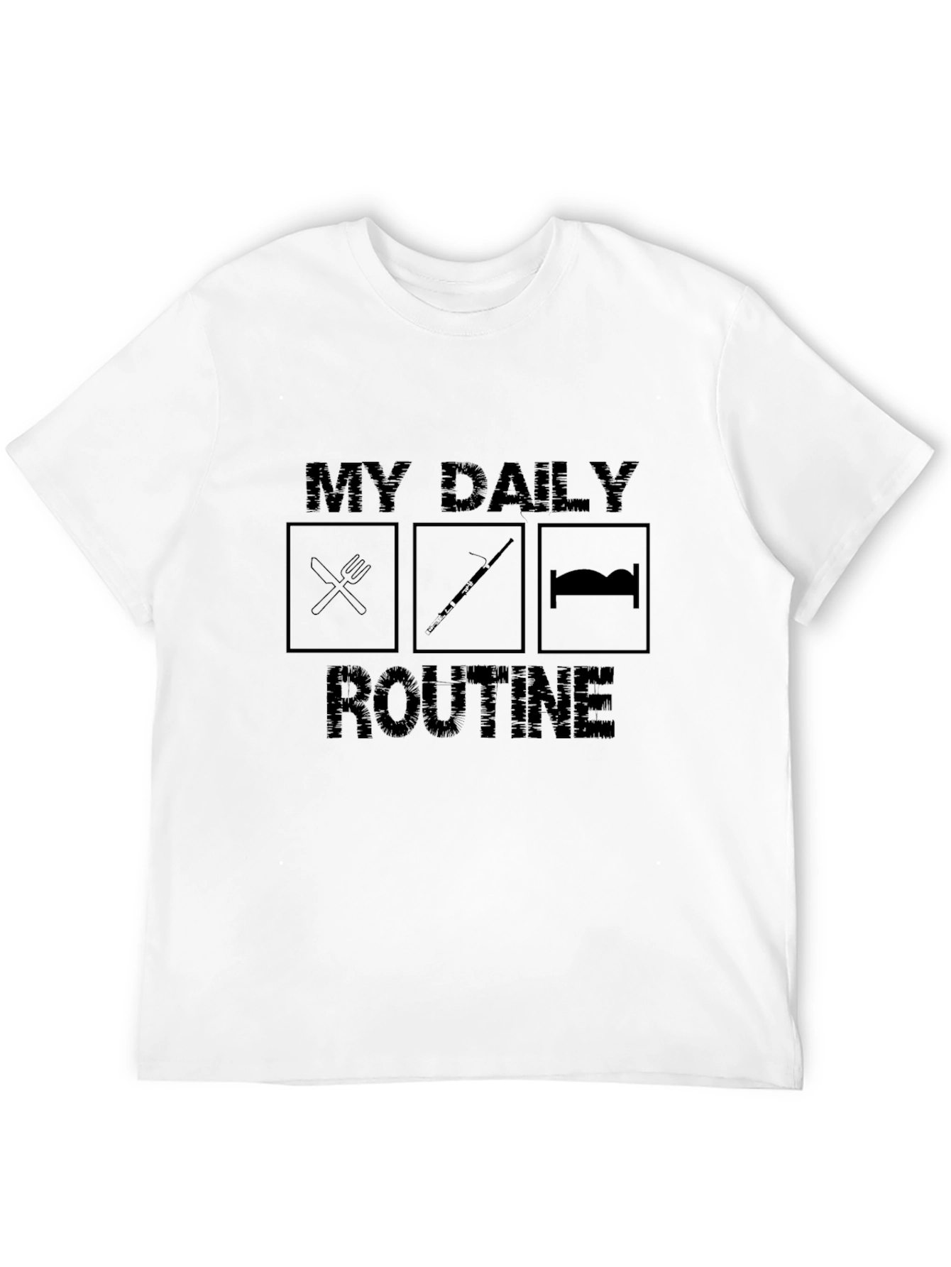 Daily Flute Routine T-Shirt - Black