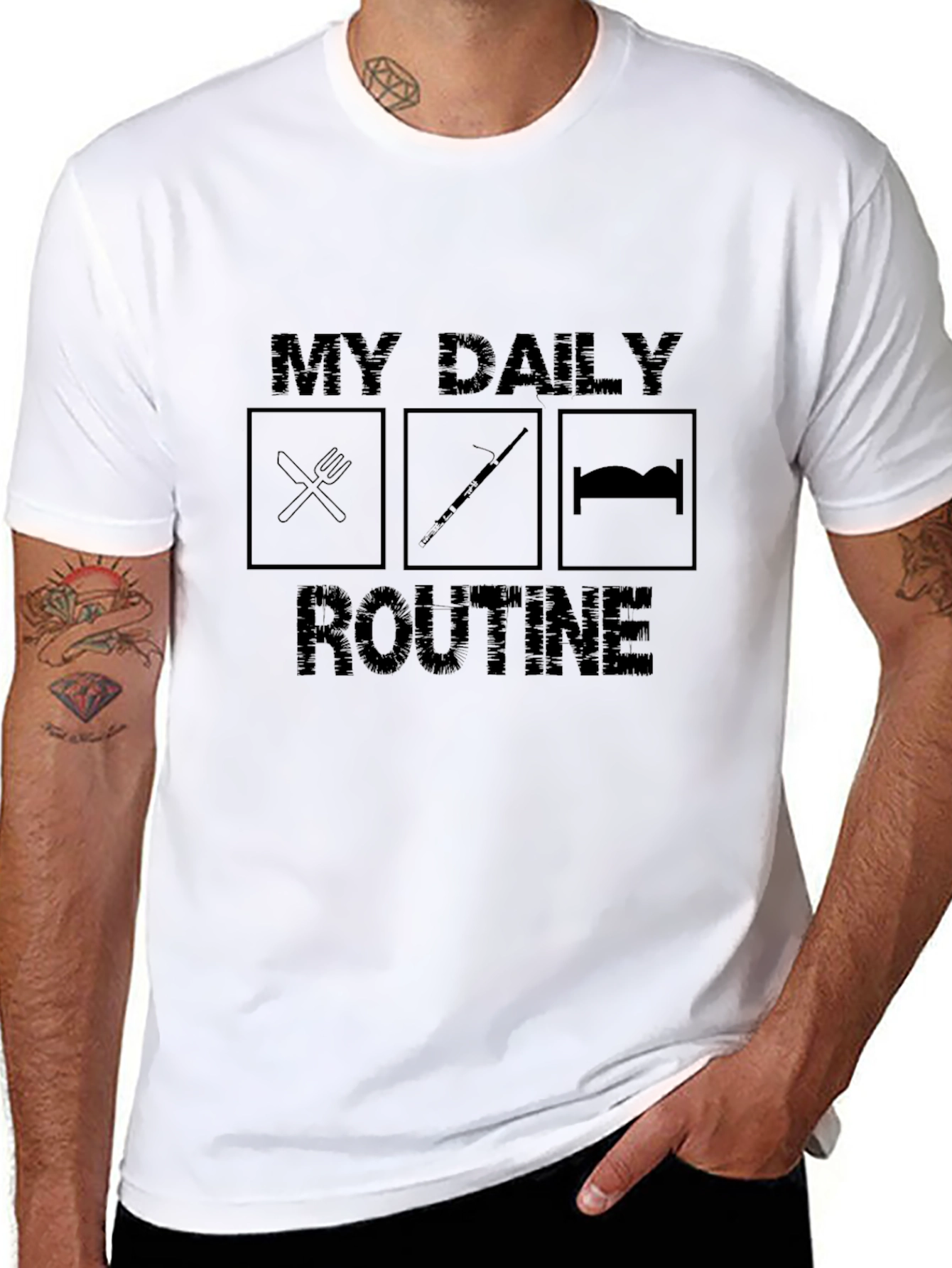 Daily Flute Routine T-Shirt - Black