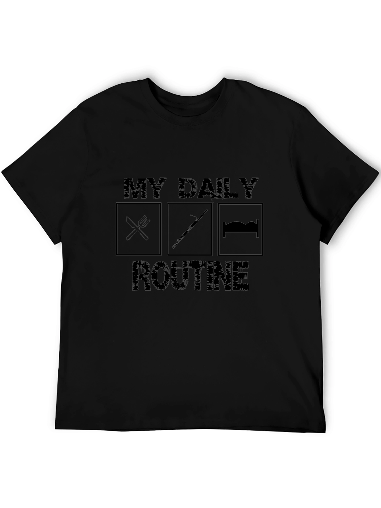 Daily Flute Routine T-Shirt - Black