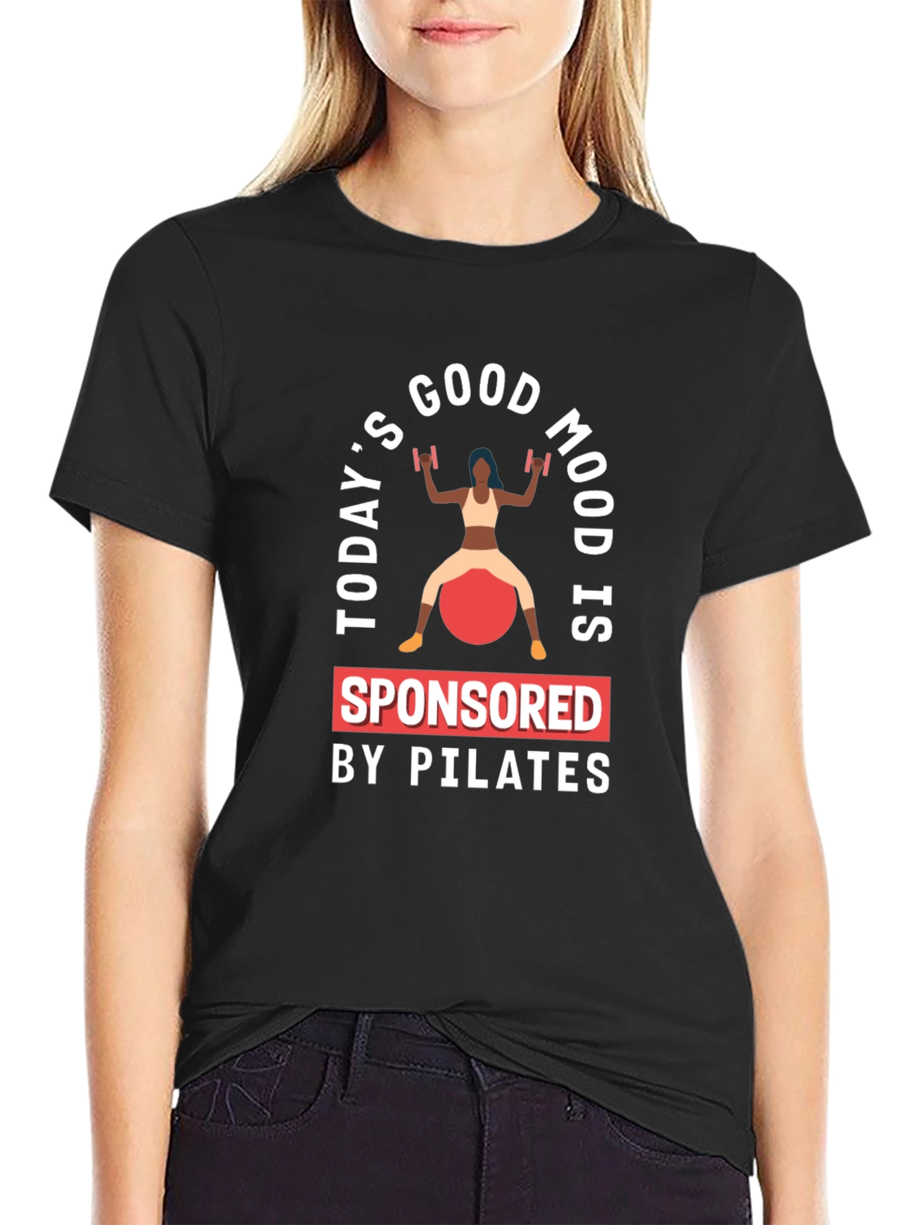 Pilates Sponsored Good Mood Graphic Tee