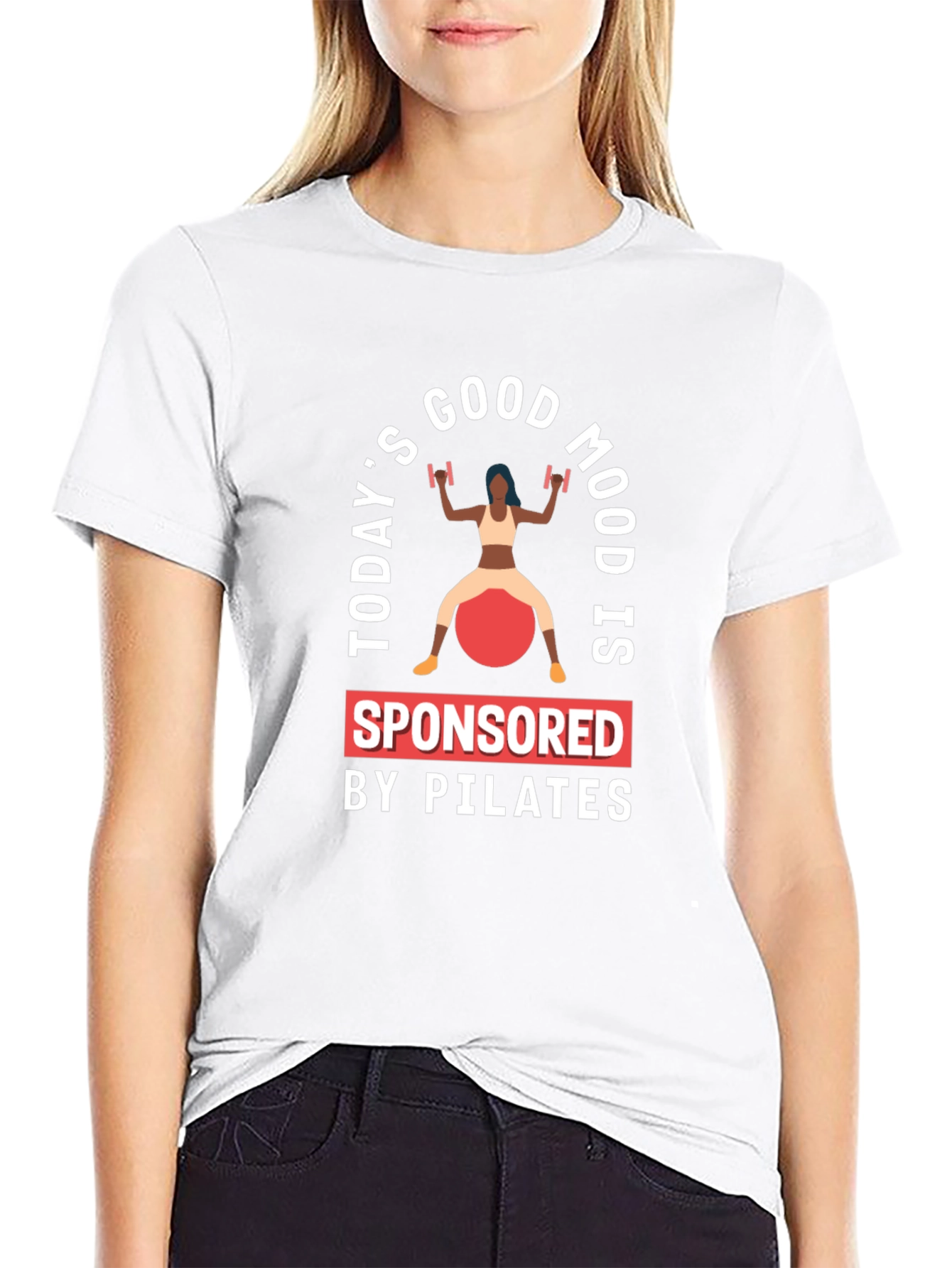 Pilates Sponsored Good Mood Graphic Tee