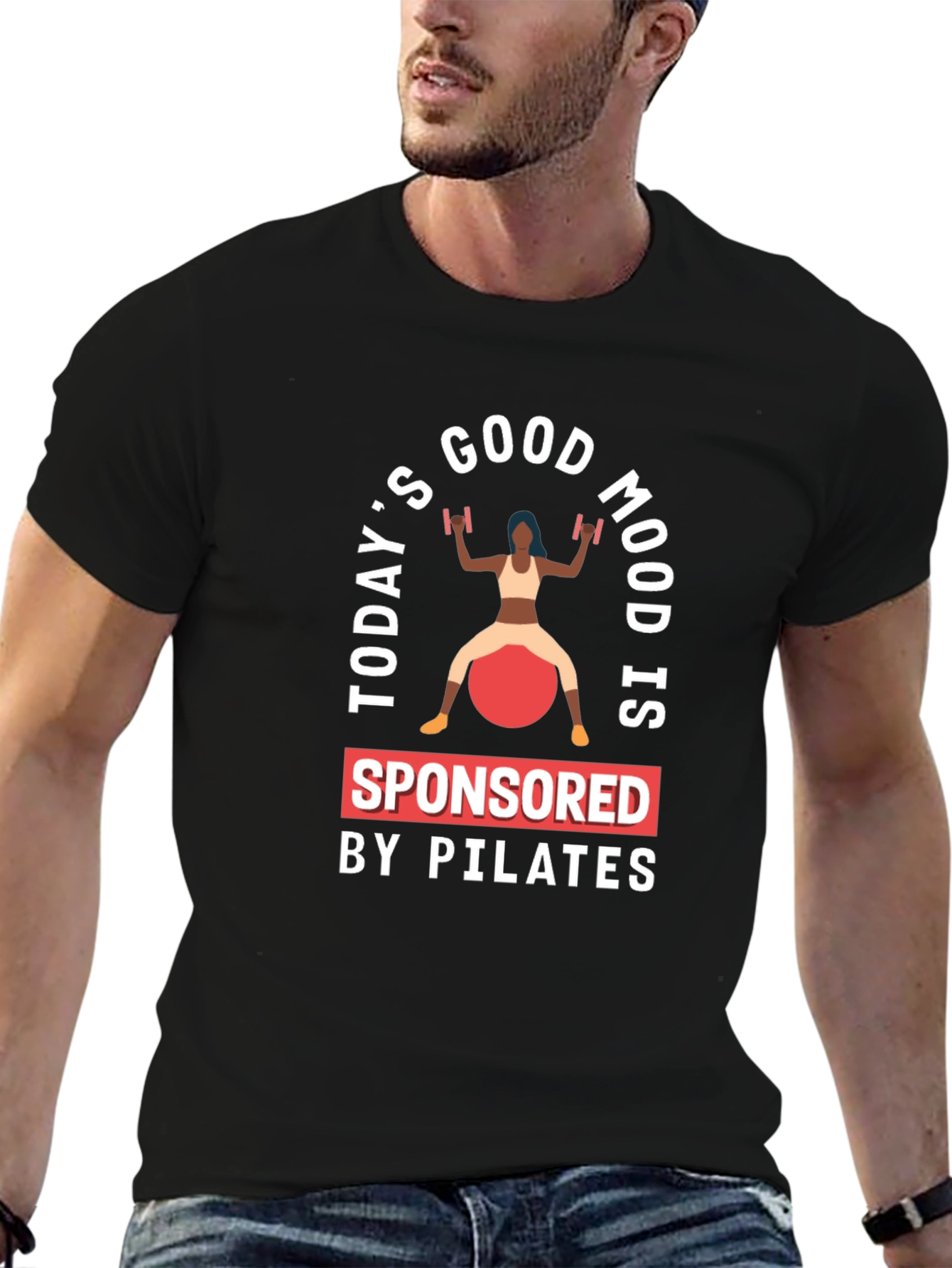 Pilates Sponsored Good Mood Graphic Tee