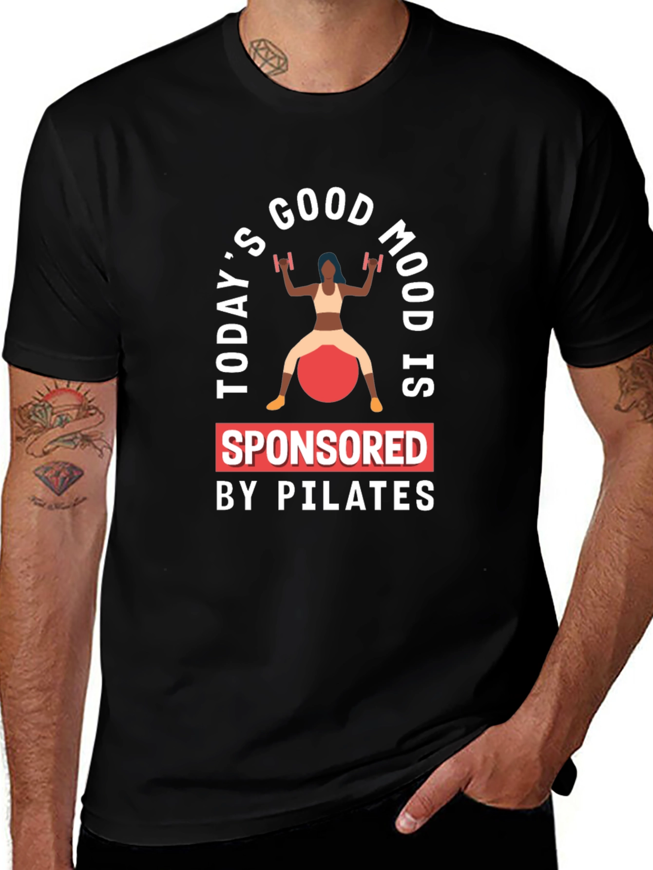 Pilates Sponsored Good Mood Graphic Tee