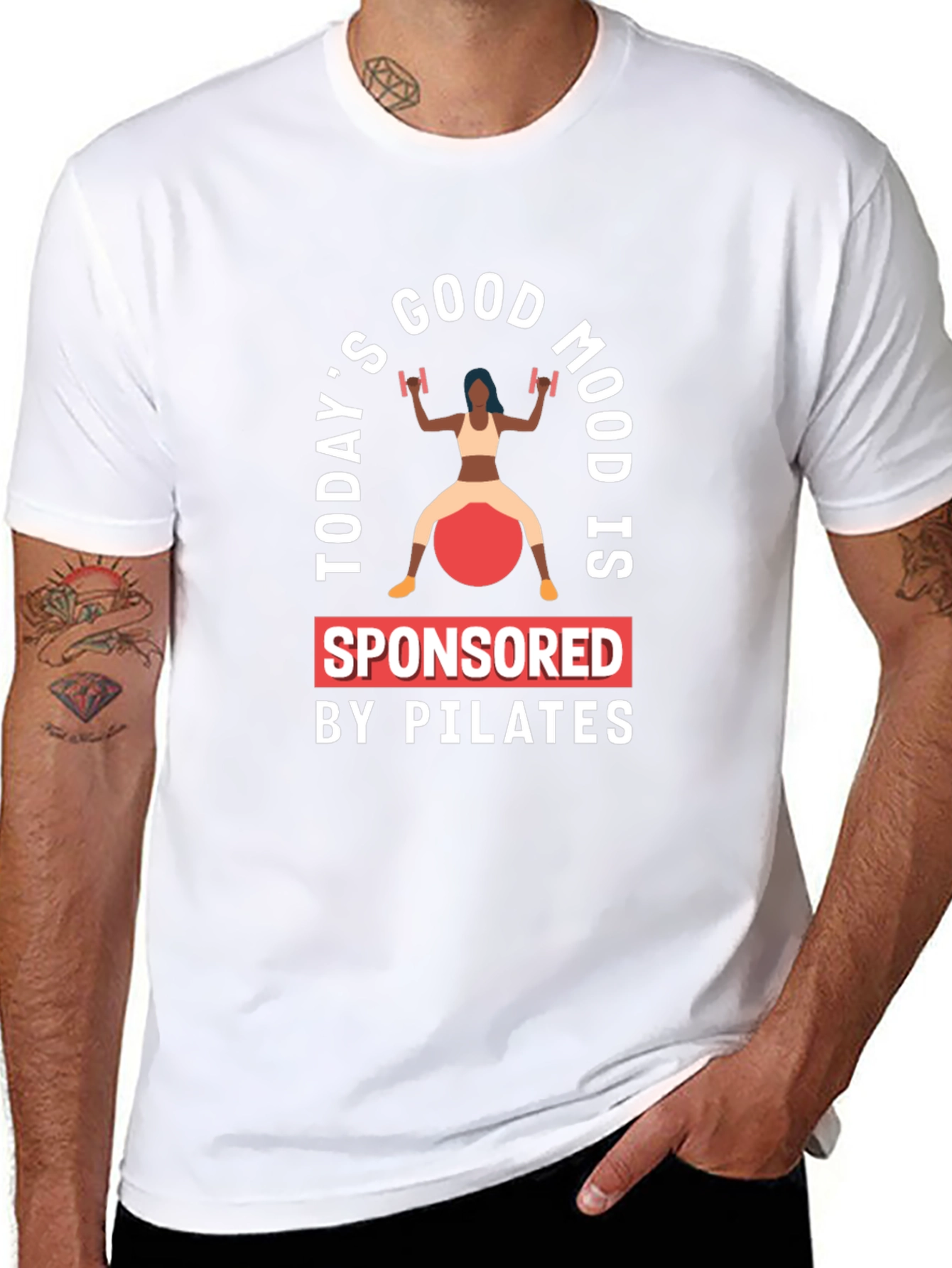 Pilates Sponsored Good Mood Graphic Tee
