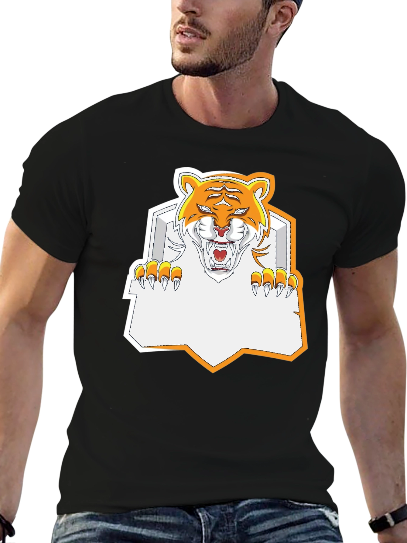 Tiger Graphic Tee - Fierce Black T-Shirt