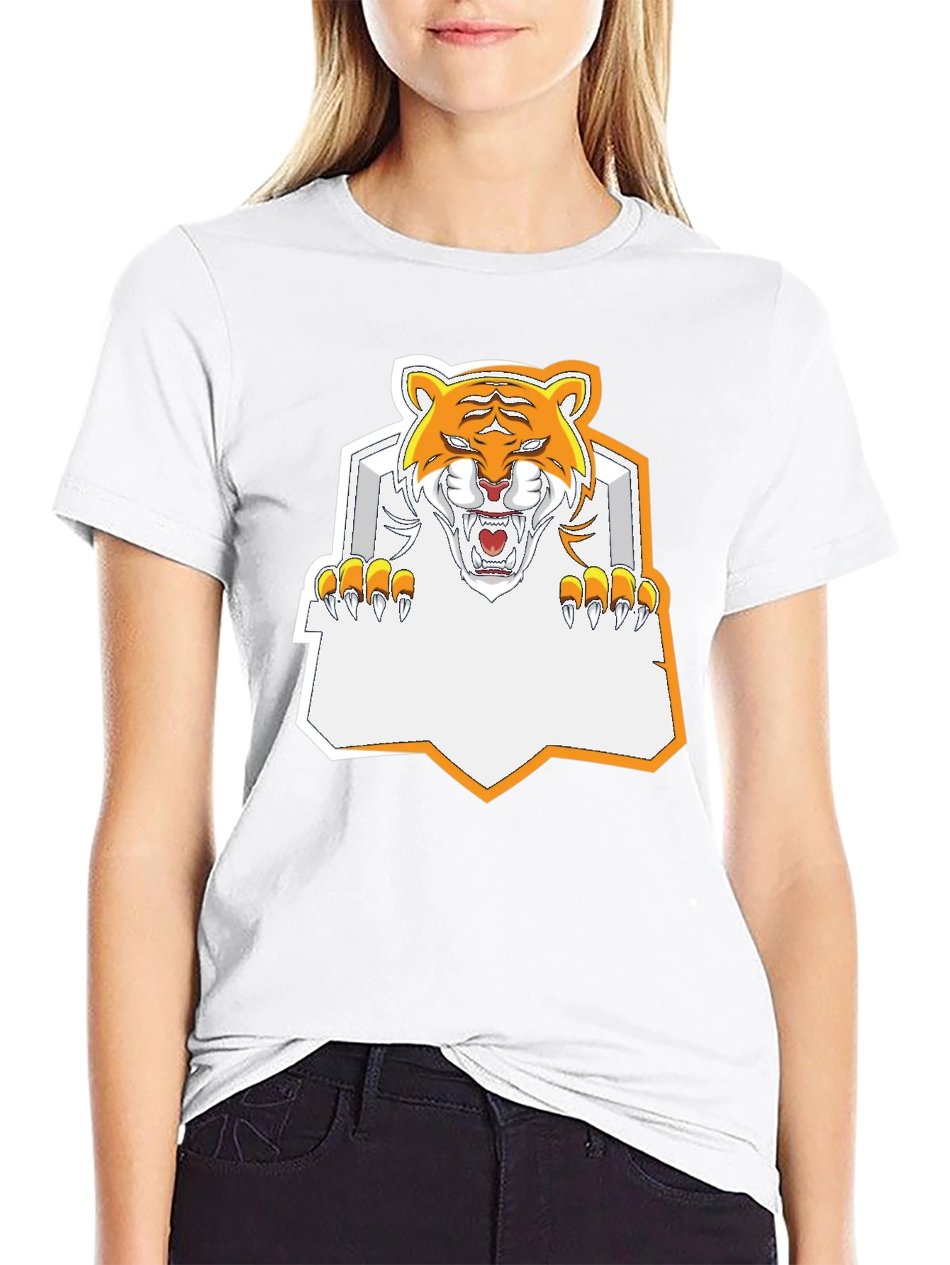 Tiger Graphic Tee - Fierce Black T-Shirt