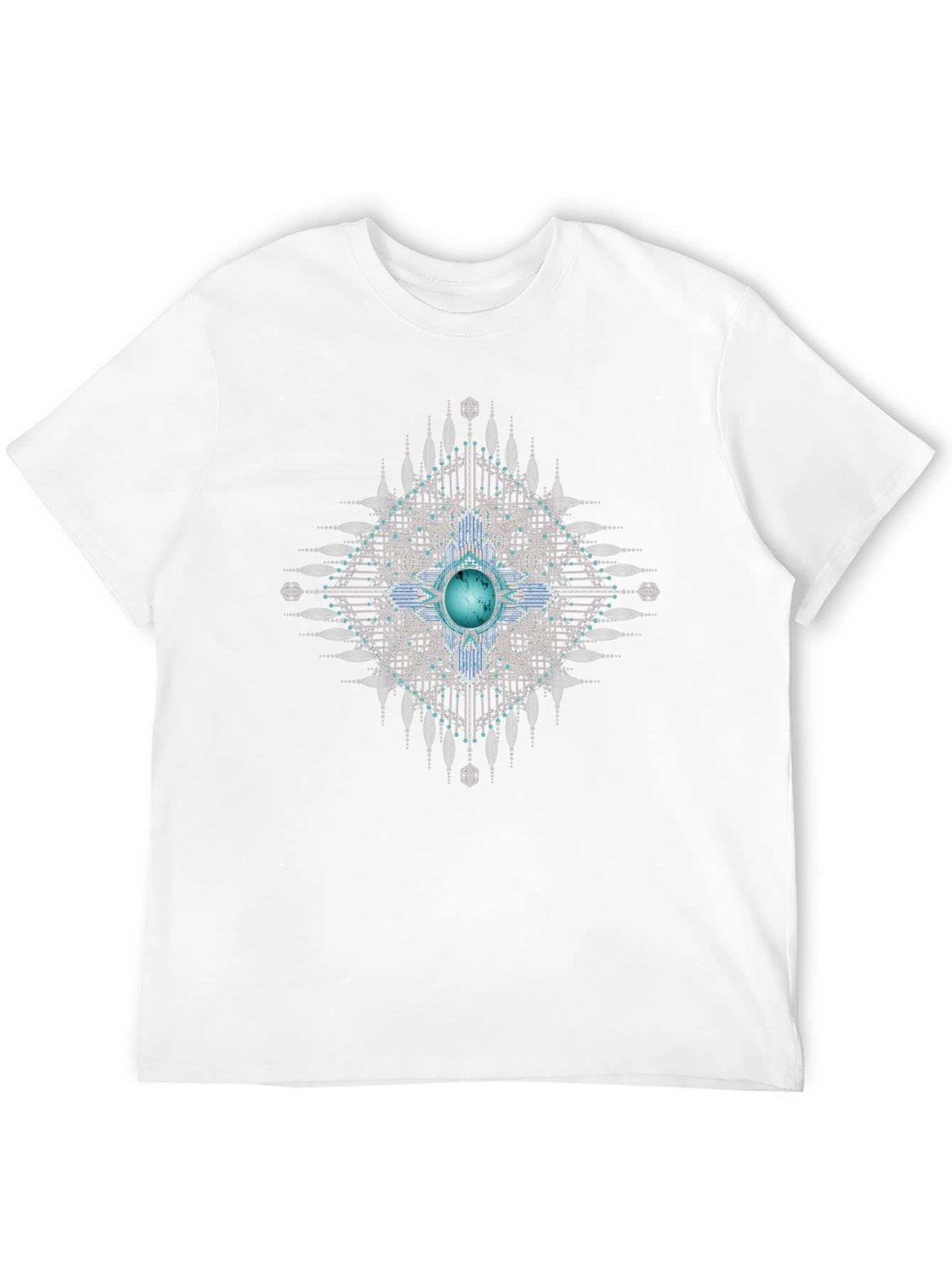 Geometric Gem Black T-Shirt