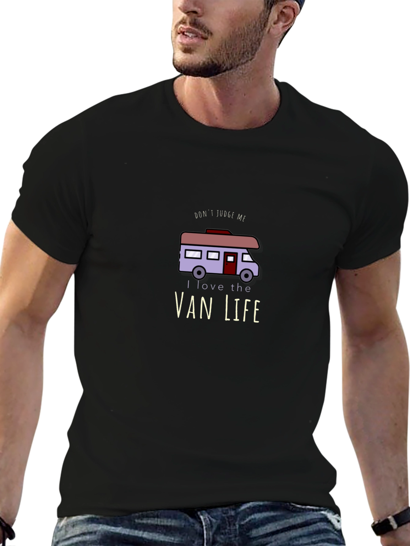 Van Life T-Shirt - Dont Judge Me RV Design