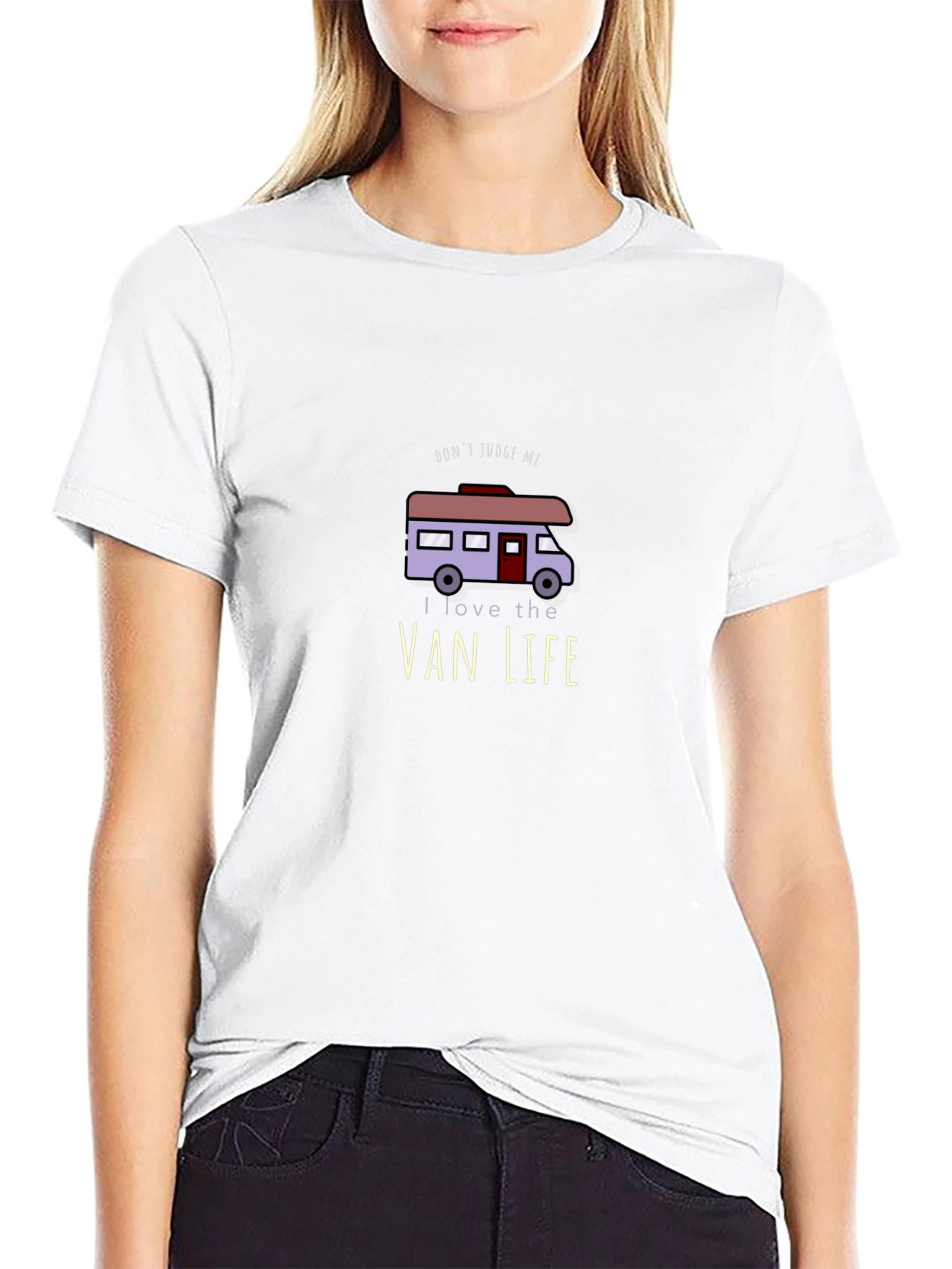 Van Life T-Shirt - Dont Judge Me RV Design