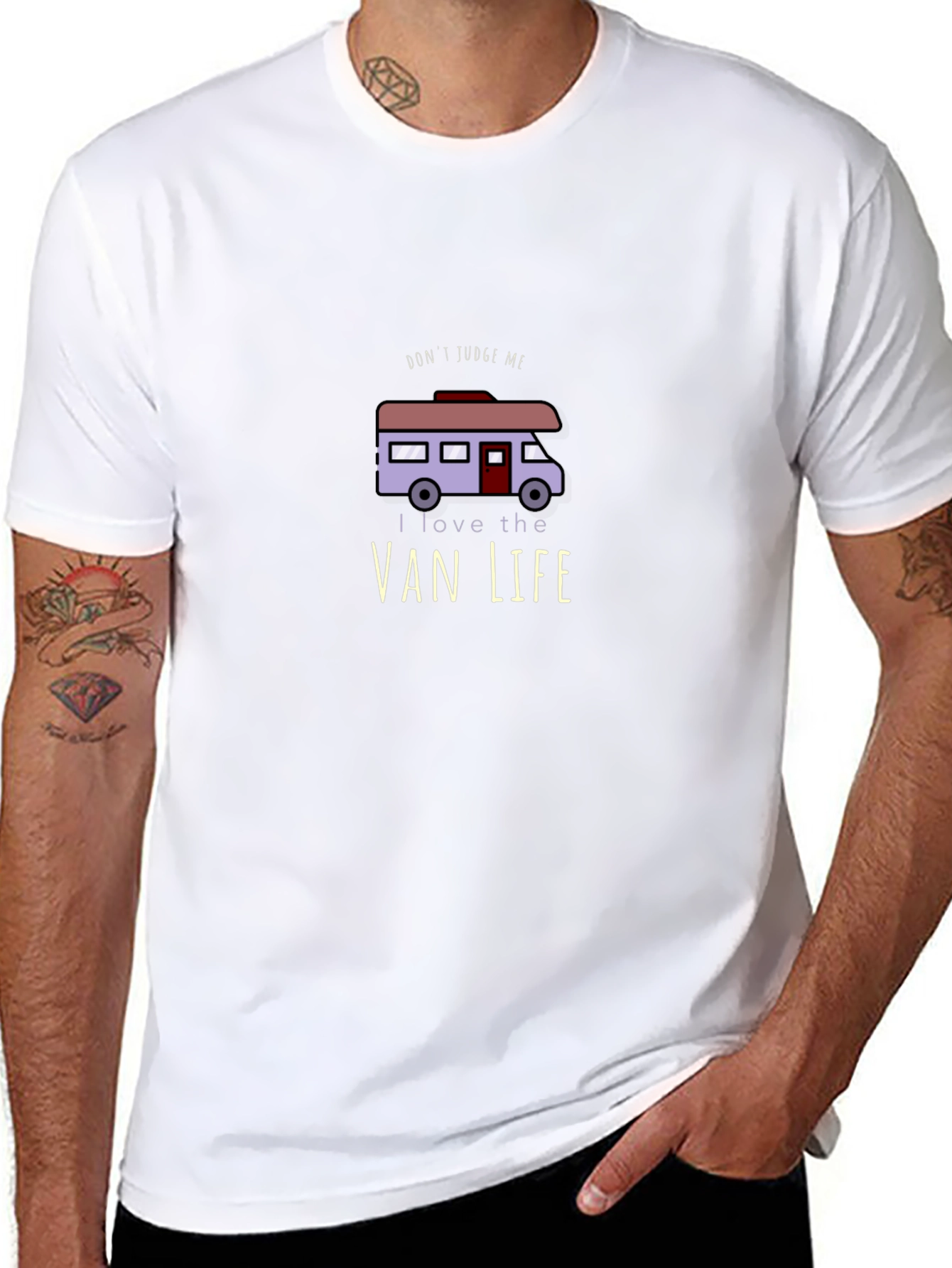 Van Life T-Shirt - Dont Judge Me RV Design
