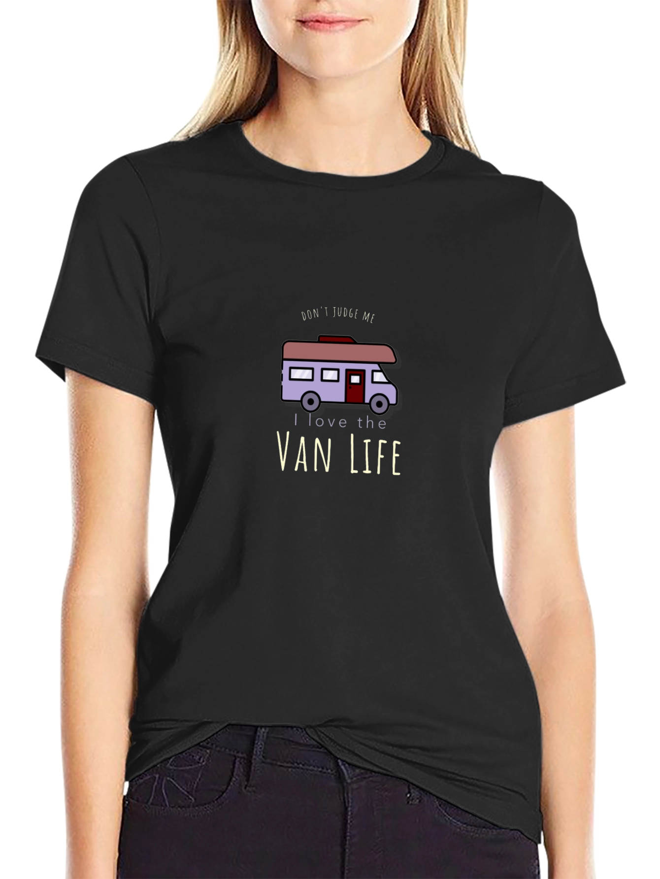 Van Life T-Shirt - Dont Judge Me RV Design