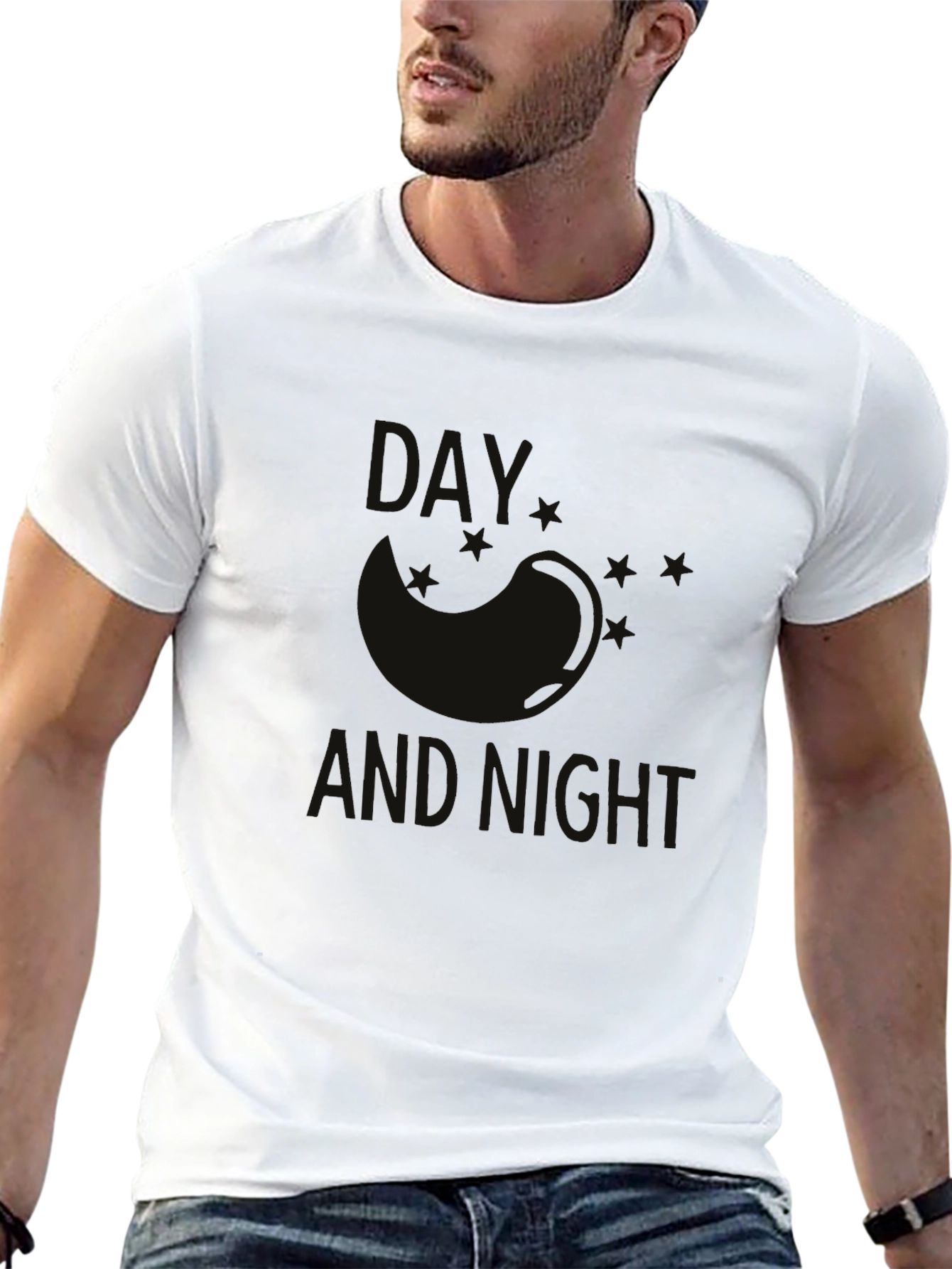 Day & Night Graphic Tee - Modern Style