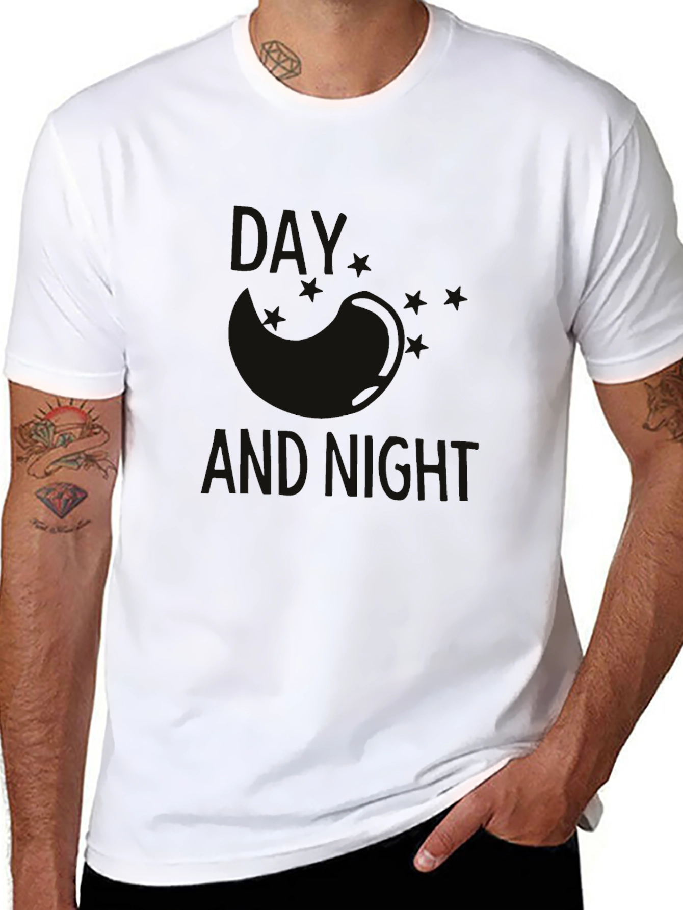 Day & Night Graphic Tee - Modern Style