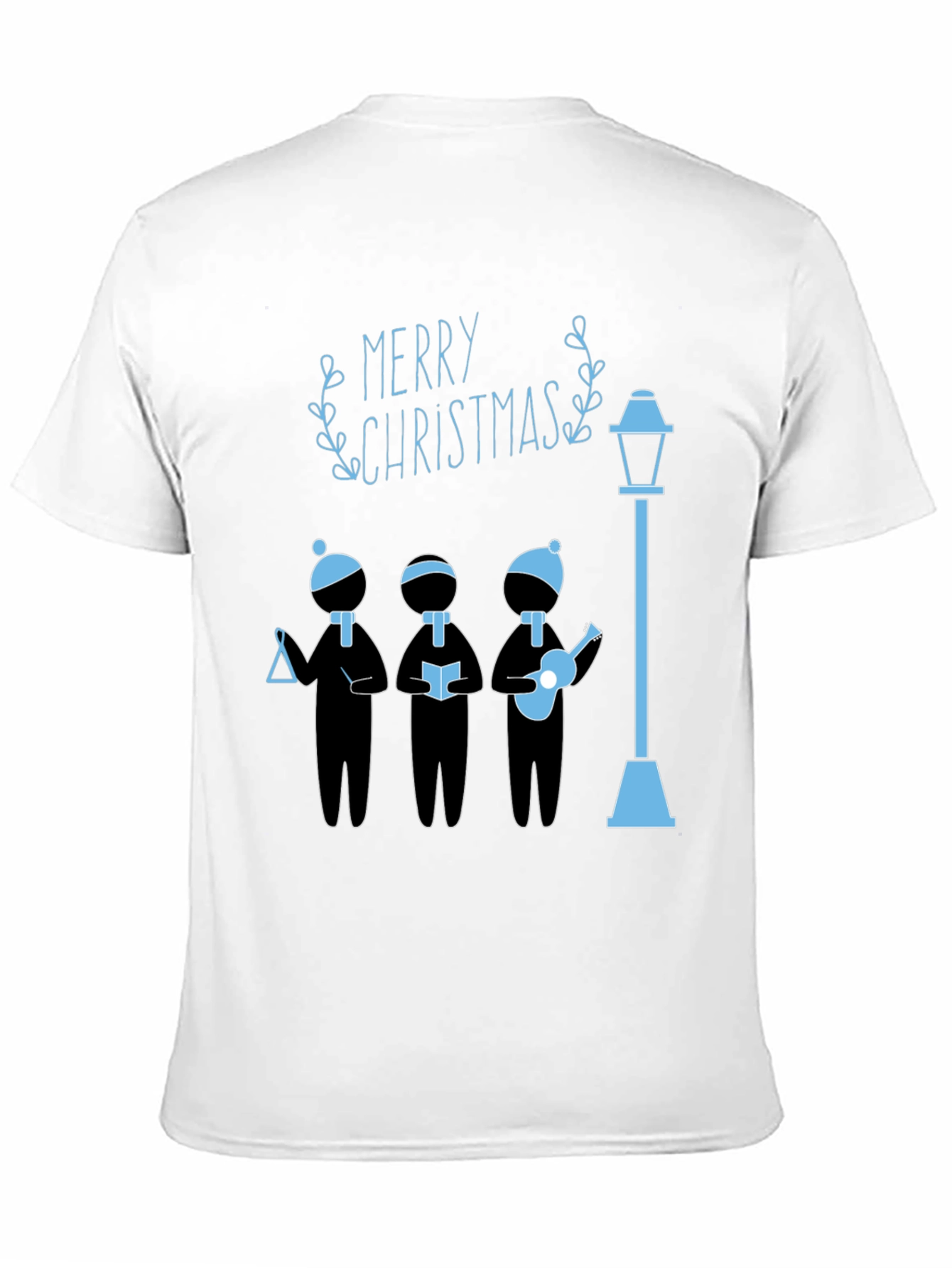 Festive Merry Christmas Caroler Graphic Tee