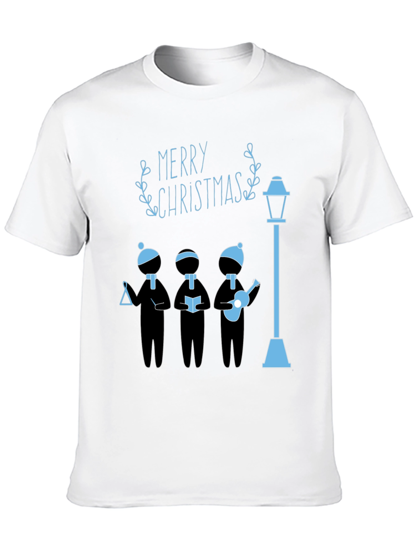 Festive Merry Christmas Caroler Graphic Tee