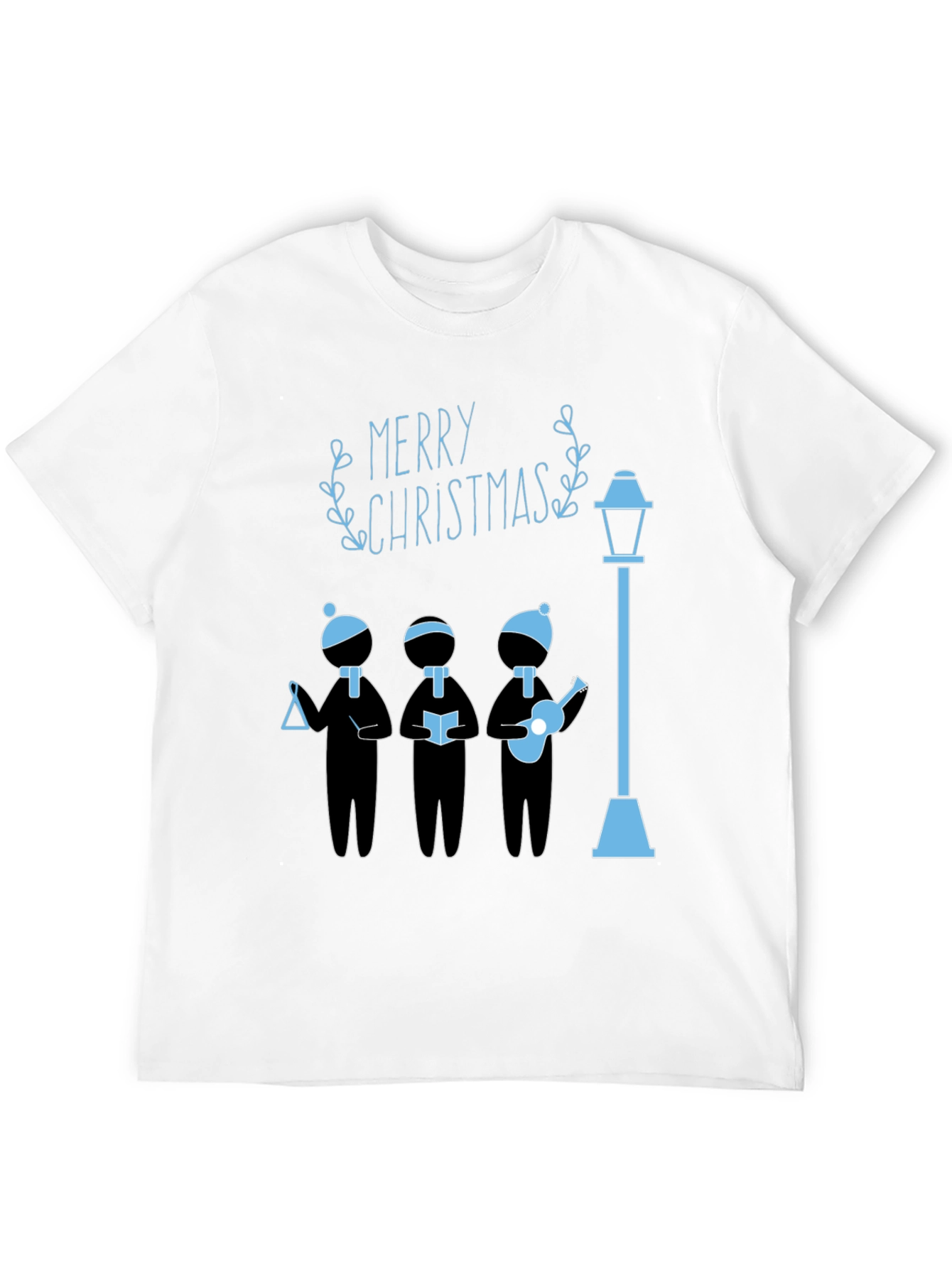 Festive Merry Christmas Caroler Graphic Tee