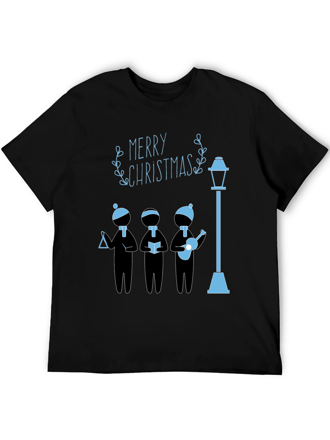 Festive Merry Christmas Caroler Graphic Tee